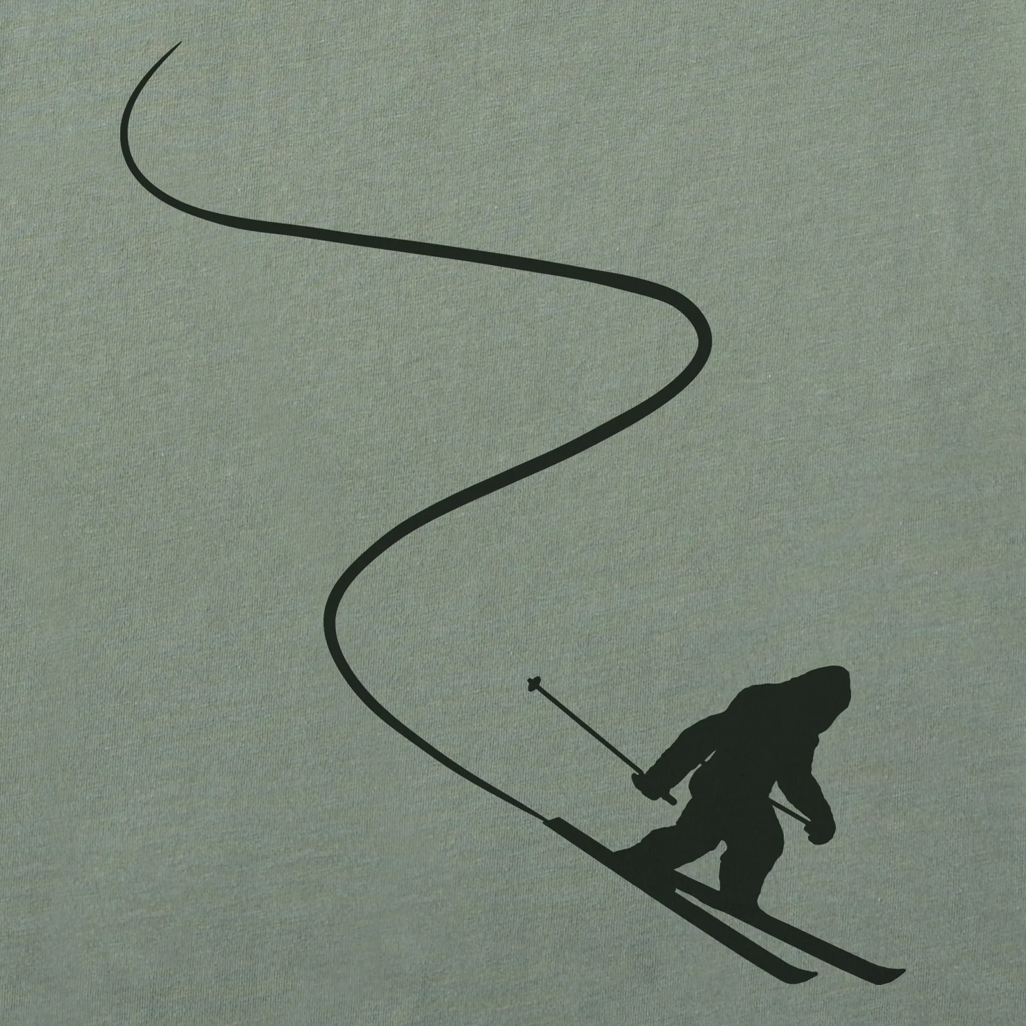 Women's Bigfoot on Skis Short Sleeve Crusher Tee sold by Life is Good product image thumbnail 2