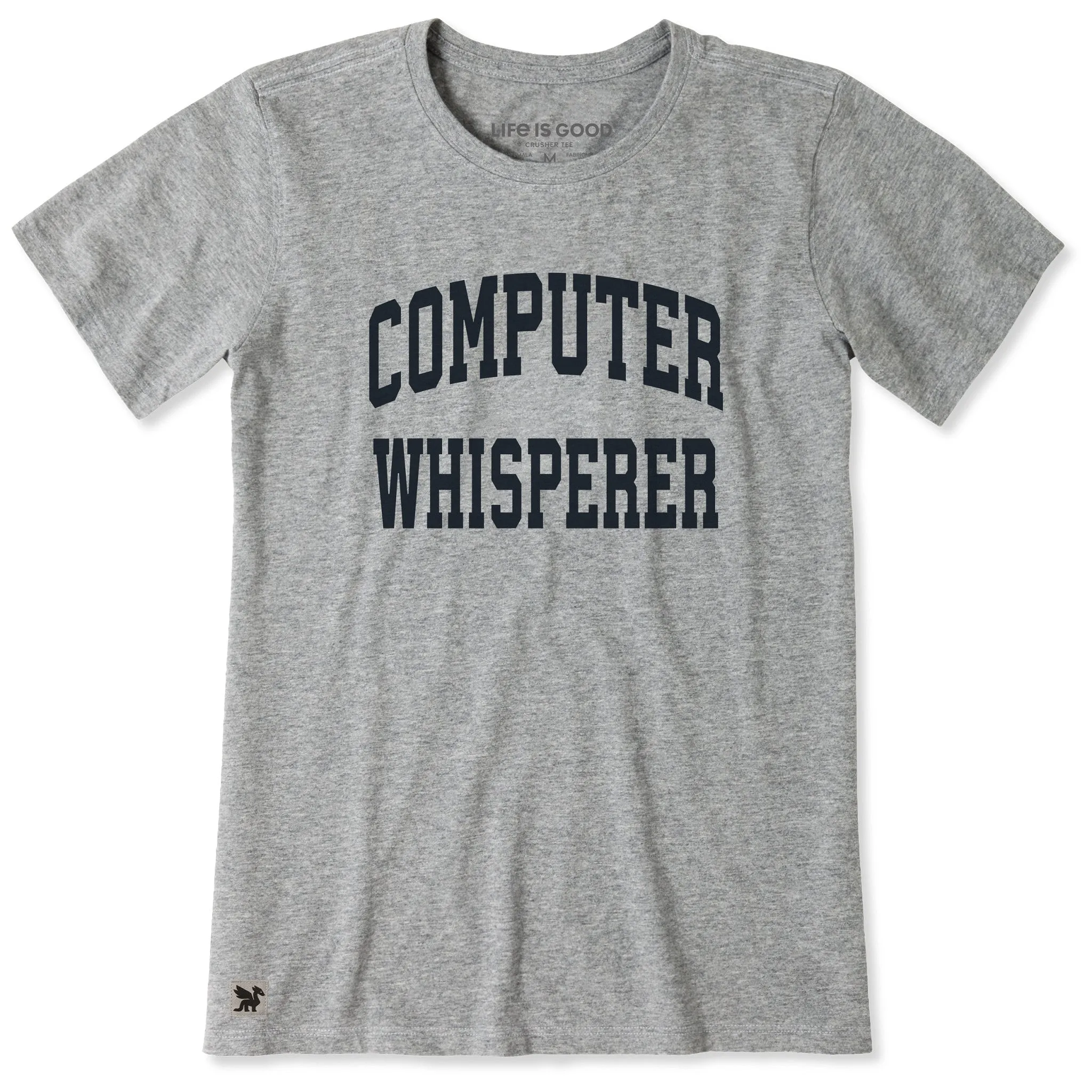 Women's Computer Whisperer Arch Short Sleeve Crusher Tee sold by Life is Good