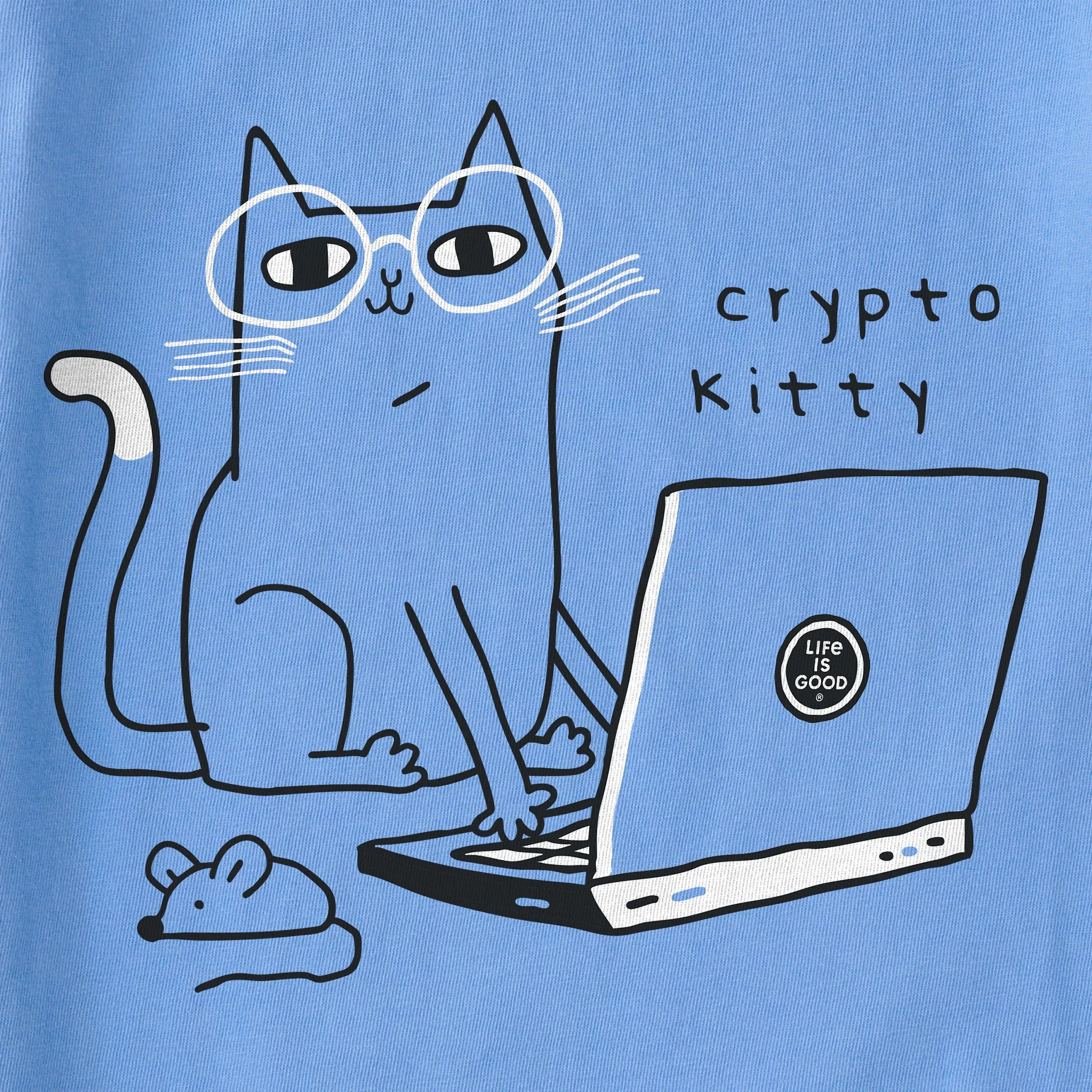 Women's Crypto Kitty Short Sleeve Crusher Tee sold by Life is Good product image thumbnail 2