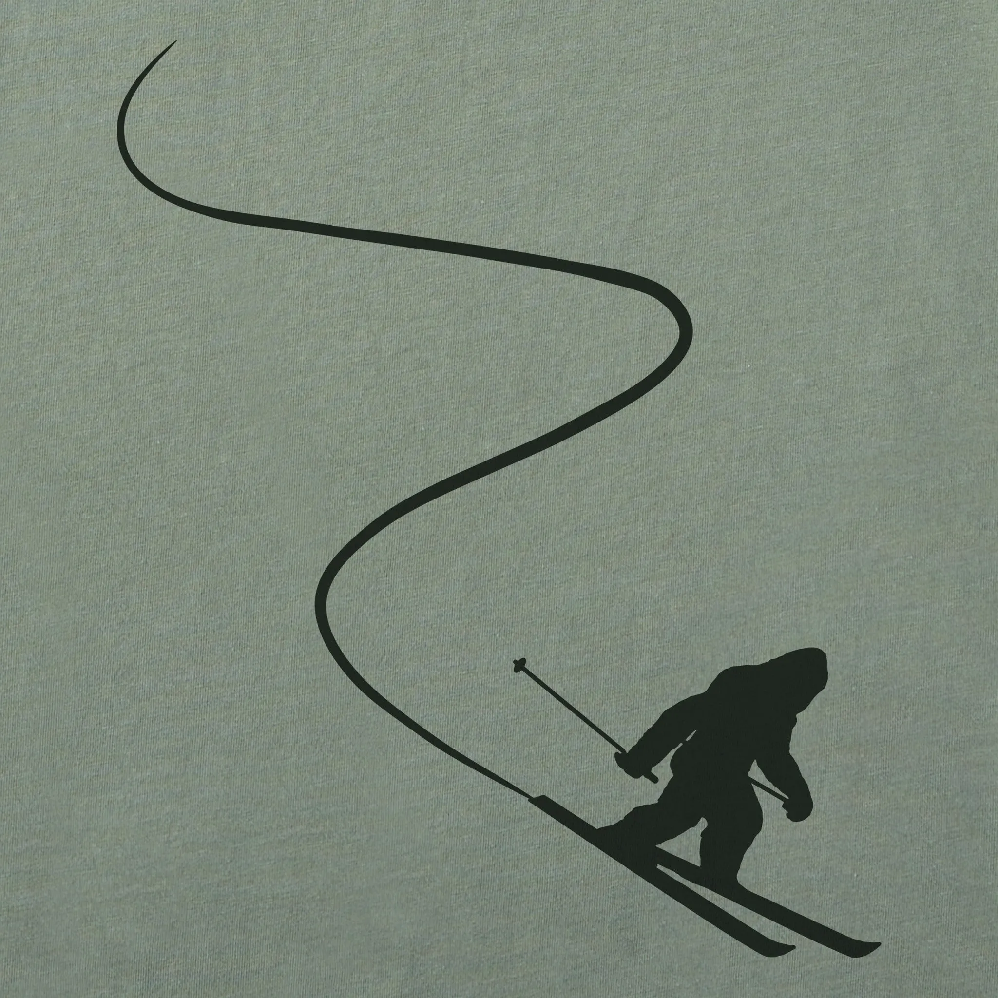 Men's Bigfoot on Skis Short Sleeve Crusher Tee sold by Life is Good product image thumbnail 2