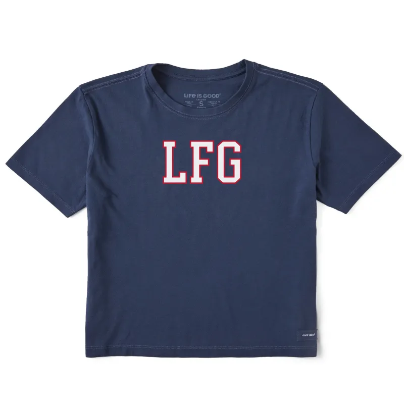 Women's LFG Short Sleeve Crusher Boxy Tee sold by Life is Good