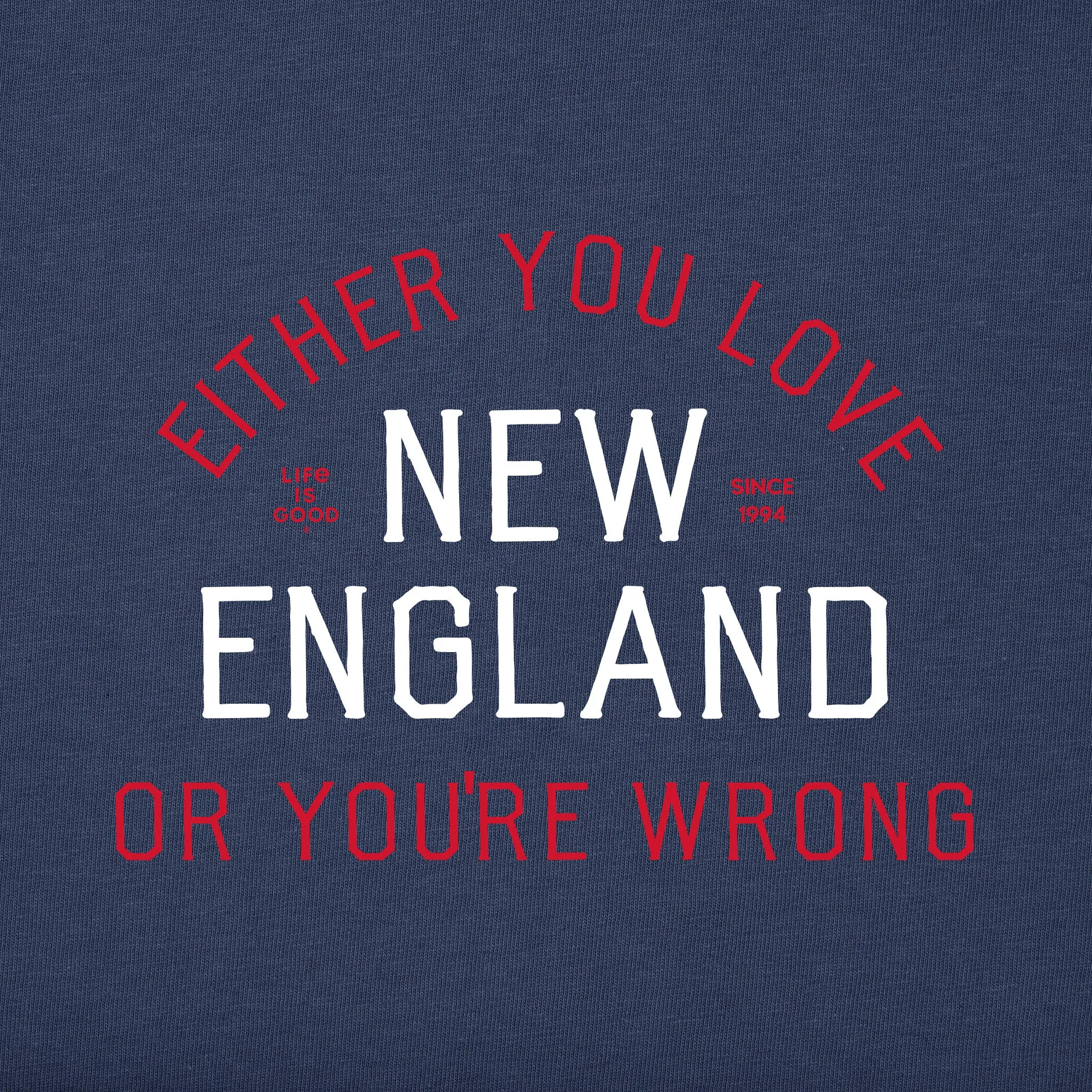 Women's Either You Love New England Short Sleeve Crusher Tee sold by Life is Good product image thumbnail 2
