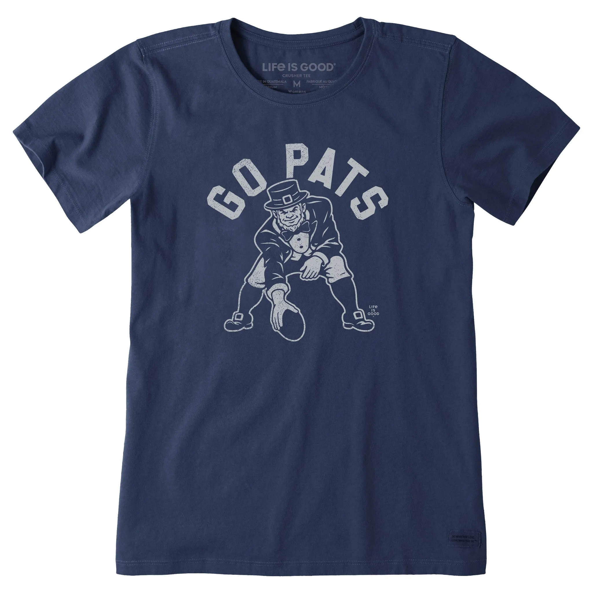 Women's Go Pats Leprechaun Short Sleeve Crusher Tee sold by Life is Good product image thumbnail 3