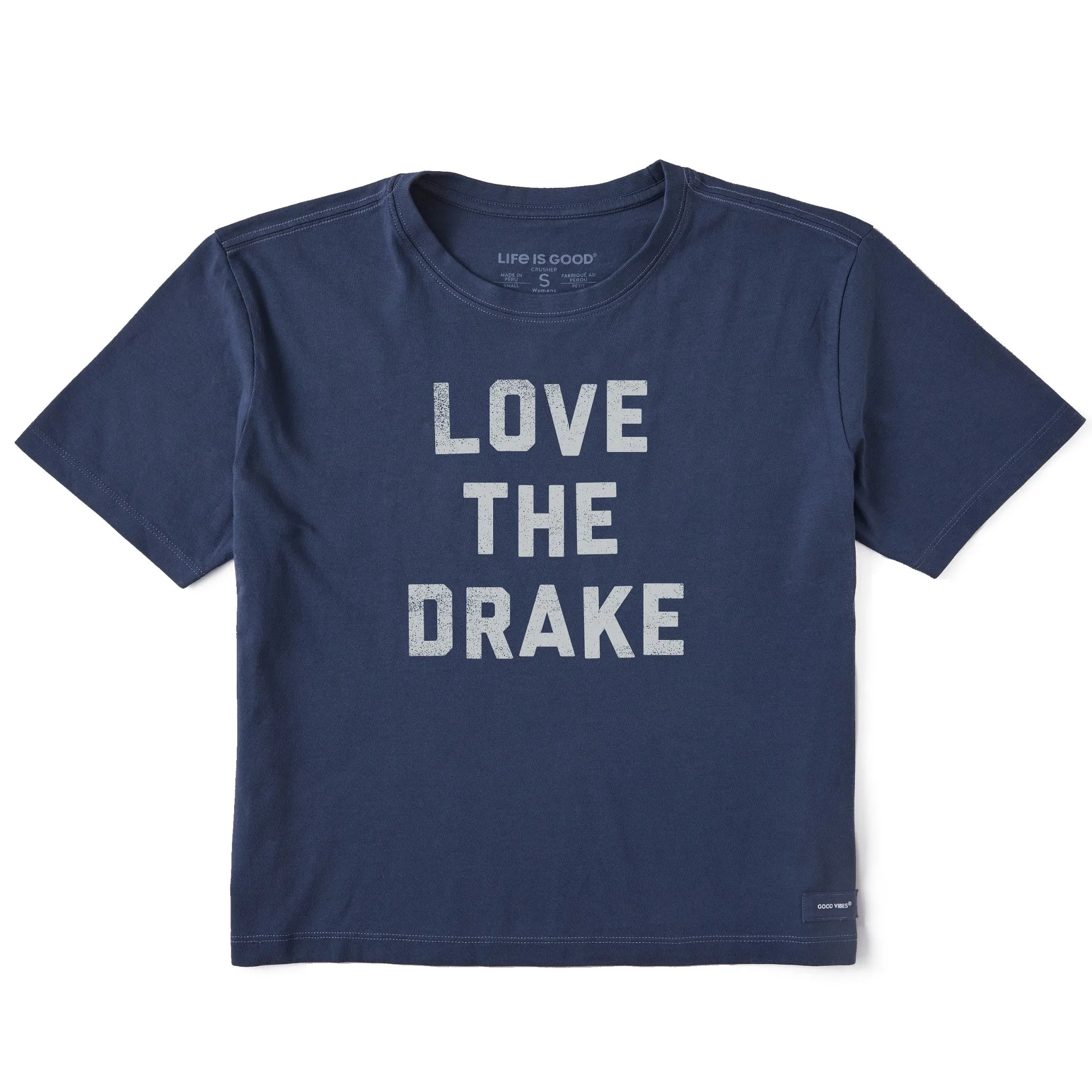 Women's Love the Drake Short Sleeve Crusher Boxy Tee sold by Life is Good