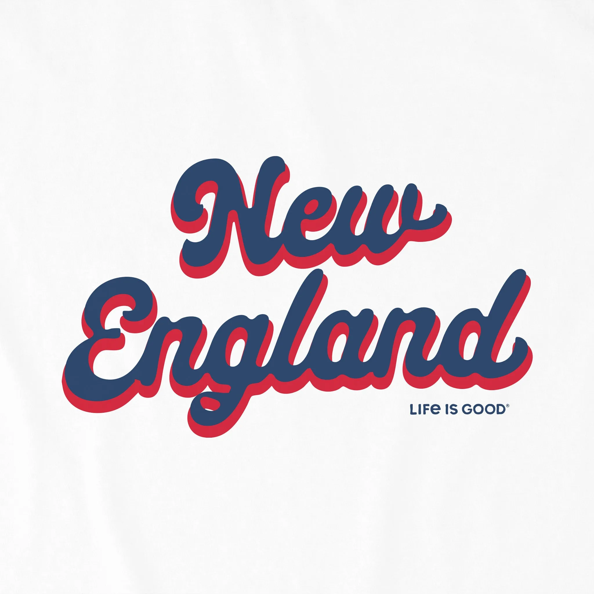 Women's New England Script Crusher-LITE Shrunken Tee sold by Life is Good product image thumbnail 2