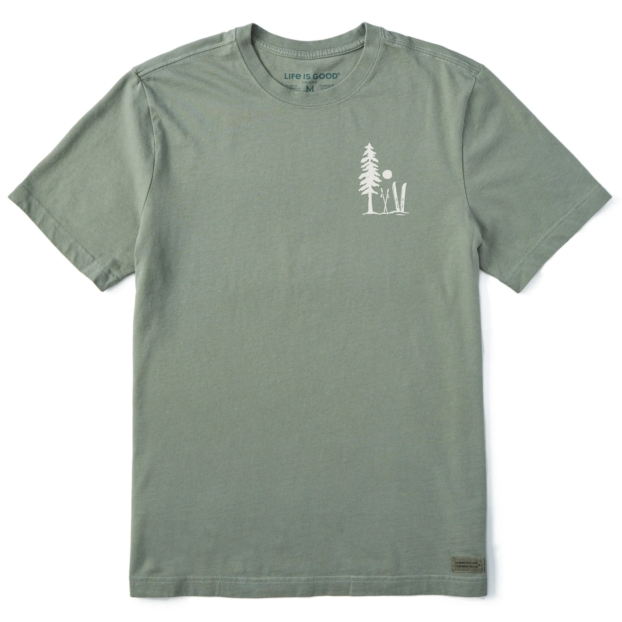 Men's Simple Ski Pine Short Sleeve Crusher Tee sold by Life is Good