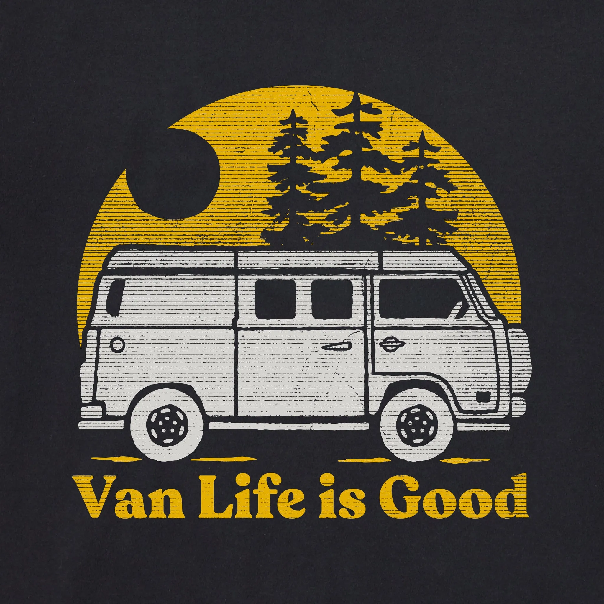 Men's Van Life is Good Classic Crusher Ringer Tee sold by Life is Good product image thumbnail 2
