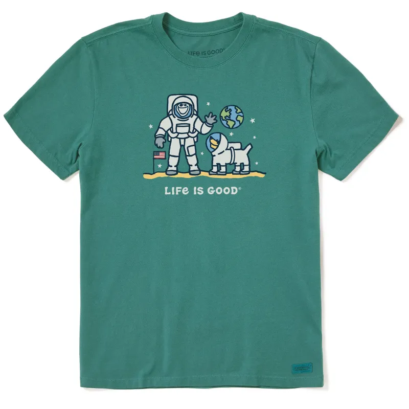 Men's Moon Landing Jake Short Sleeve Crusher Tee sold by Life is Good