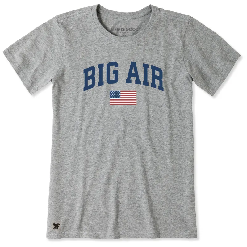 Women's Big Air Arch Short Sleeve Crusher Tee sold by Life is Good
