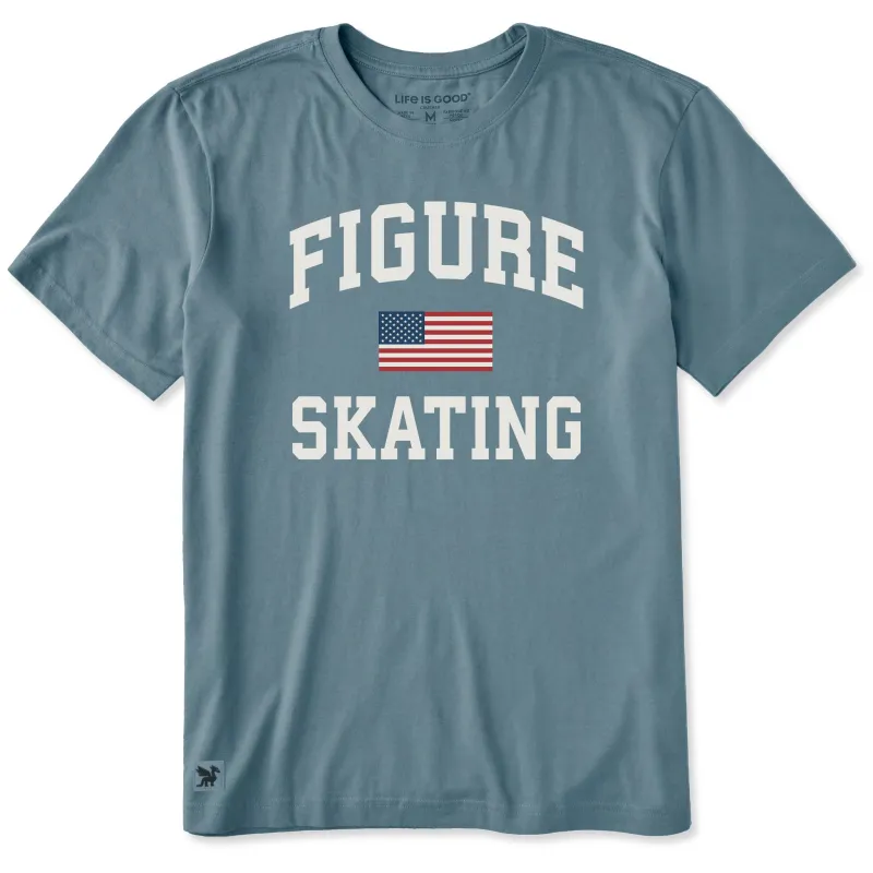 Men's Figure Skating Arch Short Sleeve Crusher Tee sold by Life is Good