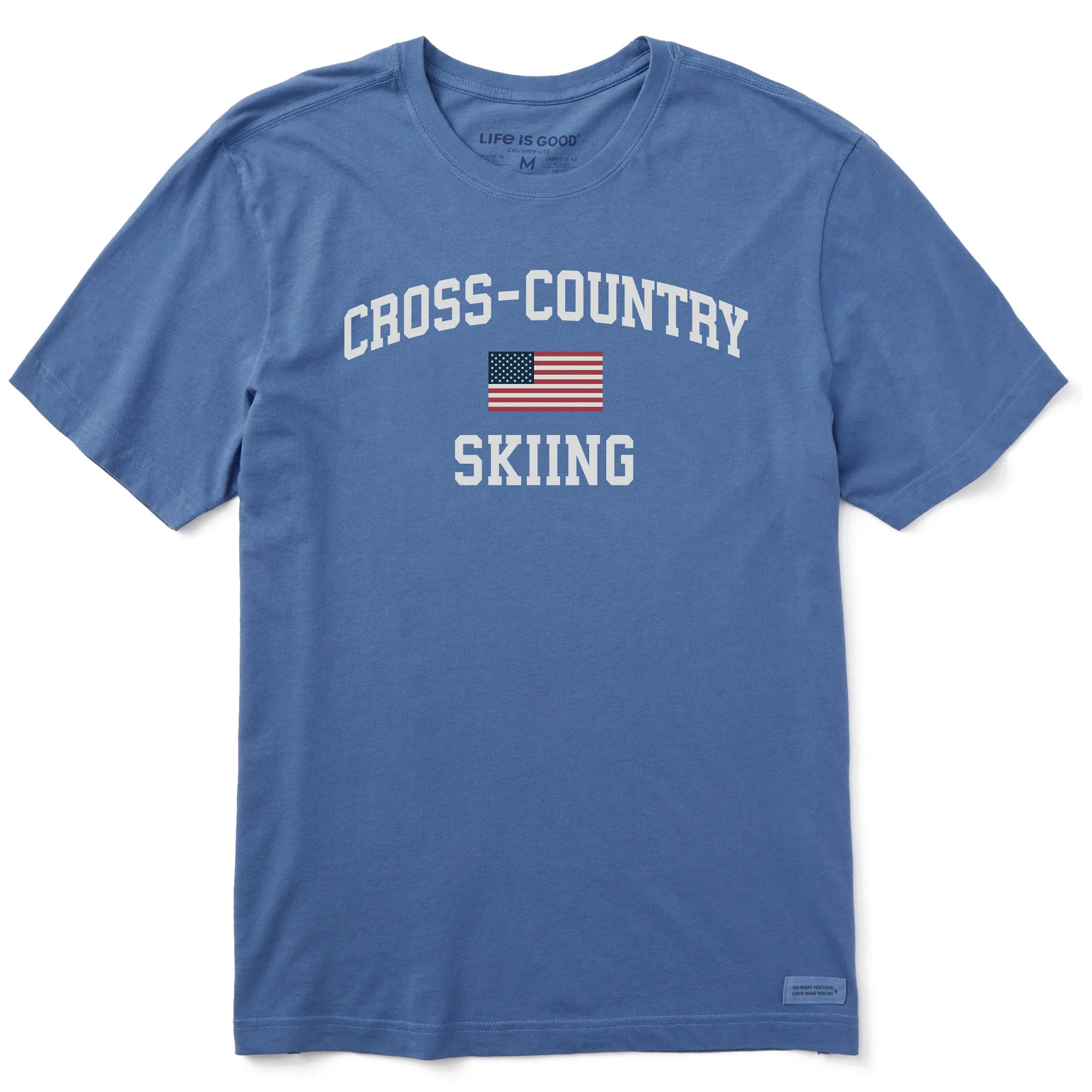 Men's Cross-Country Arch Short Sleeve Crusher Tee sold by Life is Good