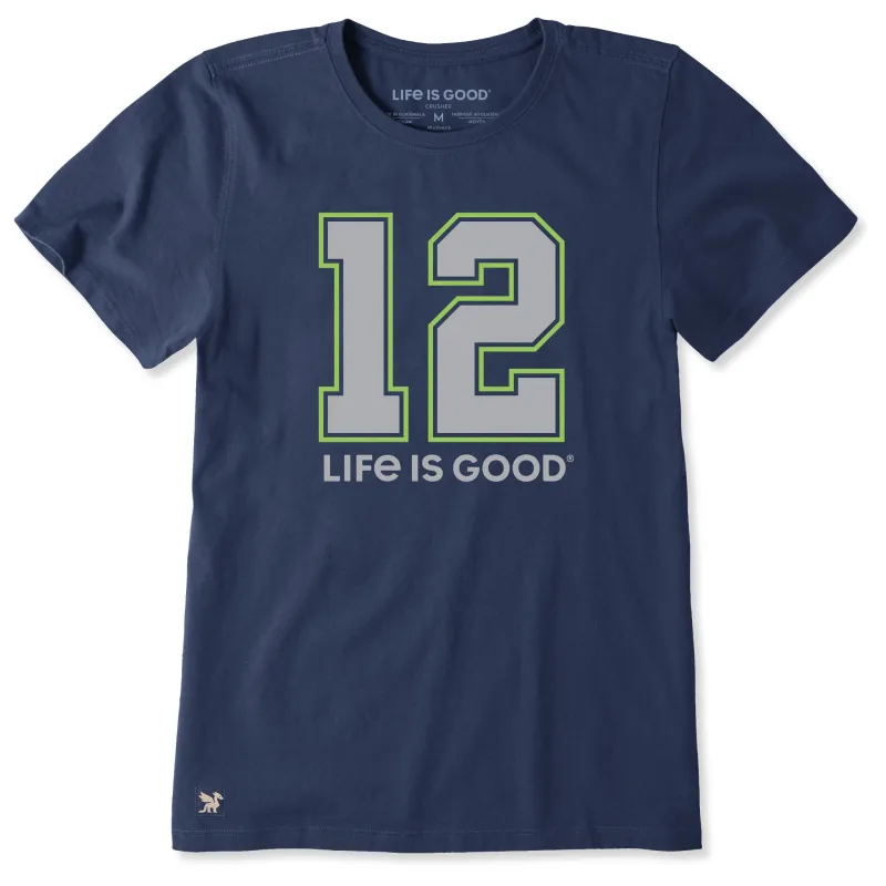 Women's 12 Life is Good Short Sleeve Crusher Tee sold by Life is Good
