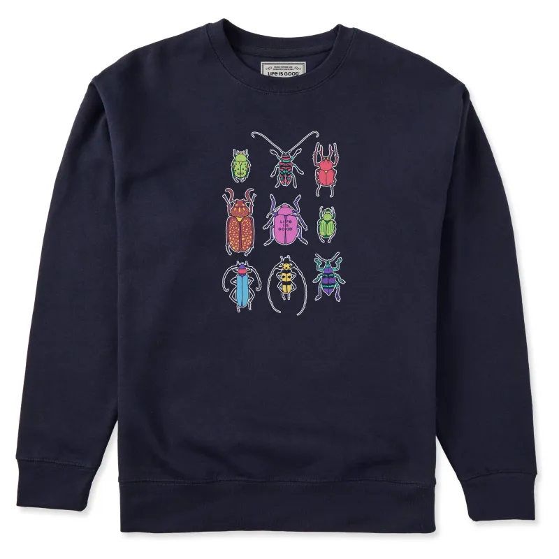 Adult Unisex Cool Bug Grid Every Wear Crew Sweatshirt made by Life is Good