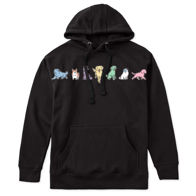 Adult Unisex Inkbrush Pups Every Wear Hoodie Sweatshirt made by Life is Good