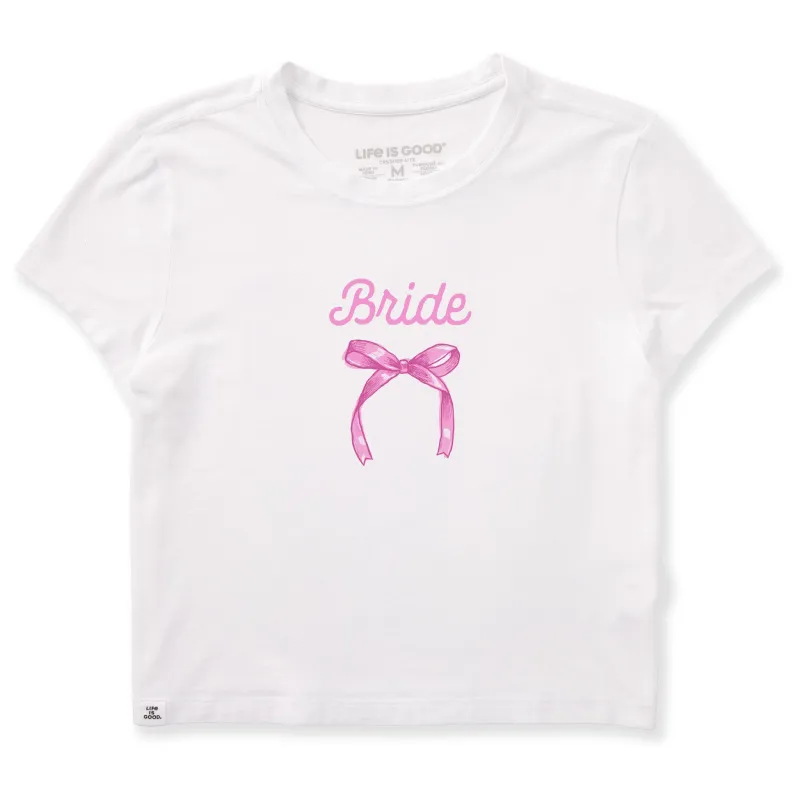 Women's Bride Bow Crusher-LITE Shrunken Tee sold by Life is Good