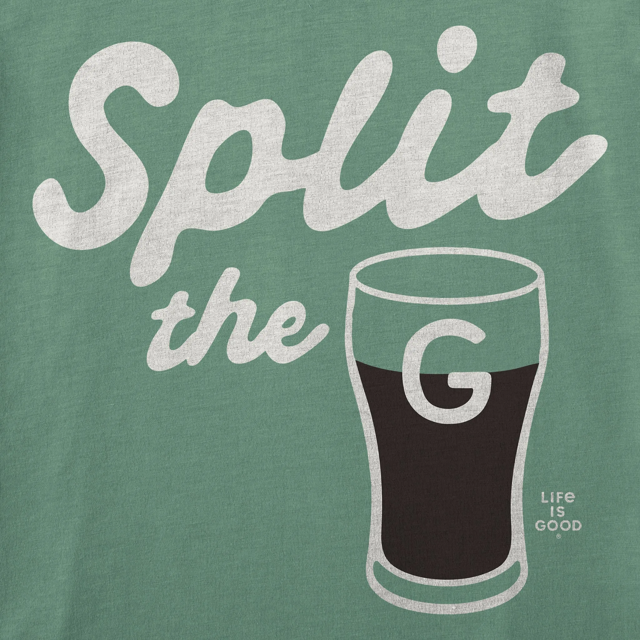 Men's Split the G Script Short Sleeve Crusher Tee sold by Life is Good product image thumbnail 2