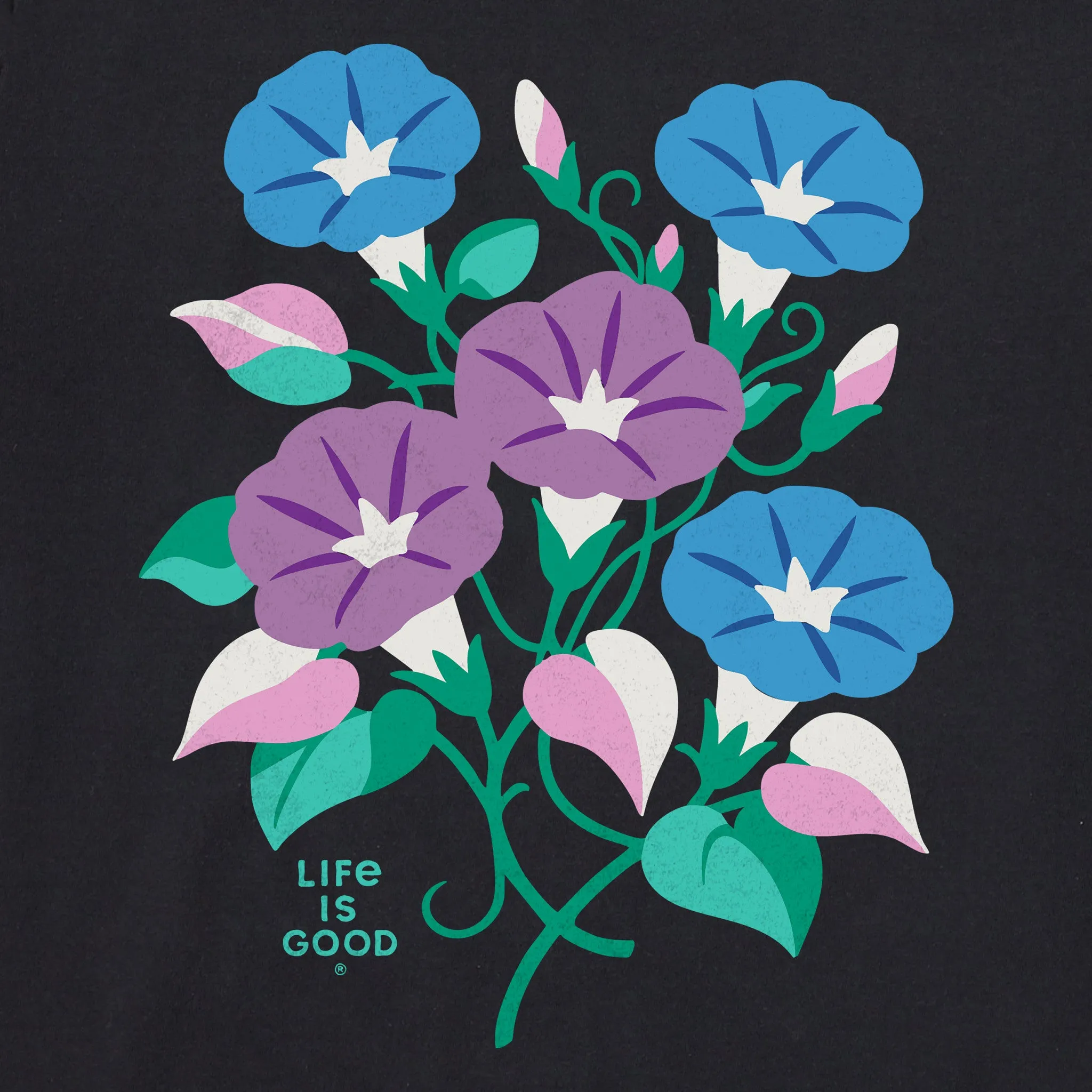 Women's Morning Glories Crusher-LITE Shrunken Tee sold by Life is Good product image thumbnail 2