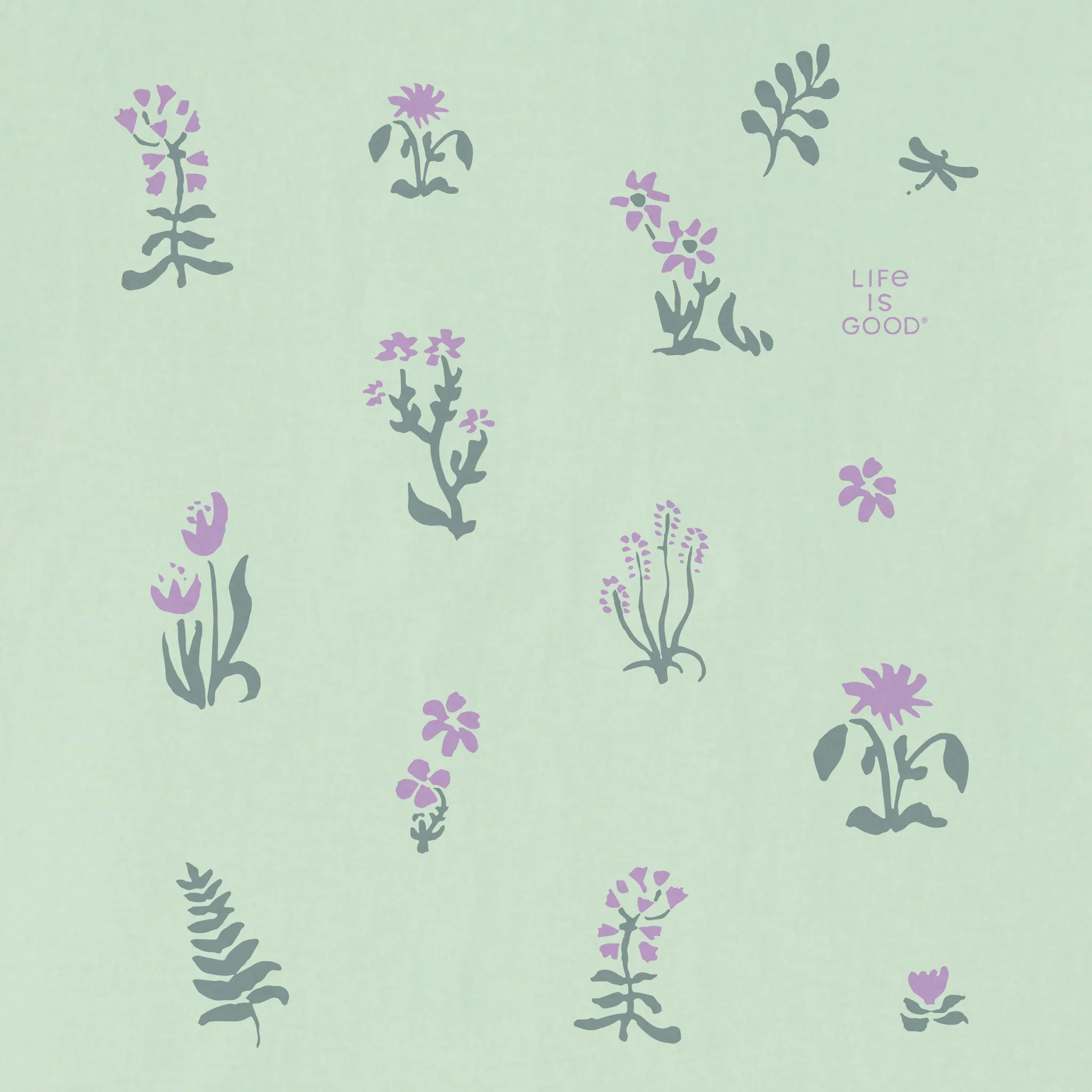 Women's Field of Flowers Short Sleeve Crusher Tee sold by Life is Good product image thumbnail 2