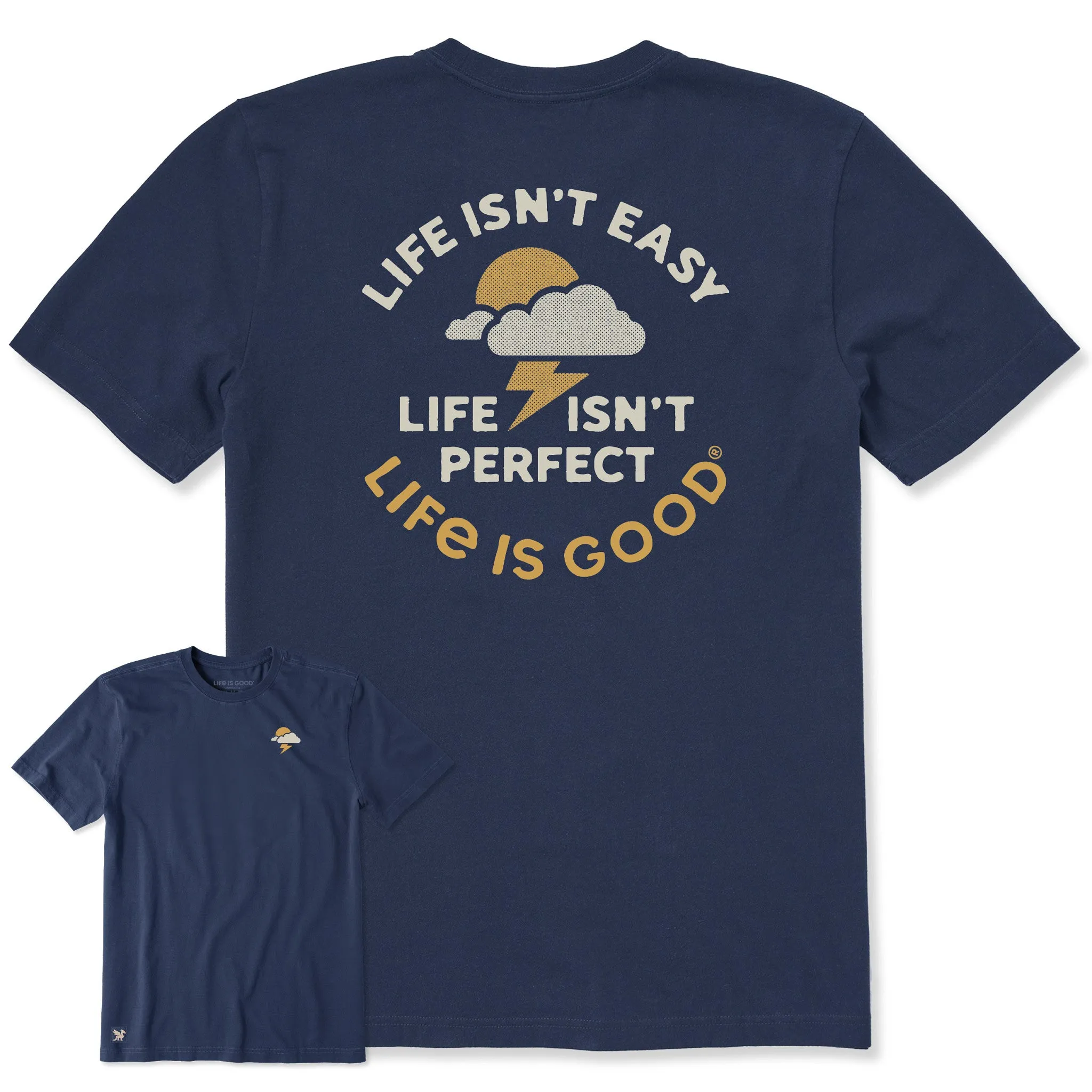 Men's Life Isn't Easy Storm Short Sleeve Tee sold by Life is Good