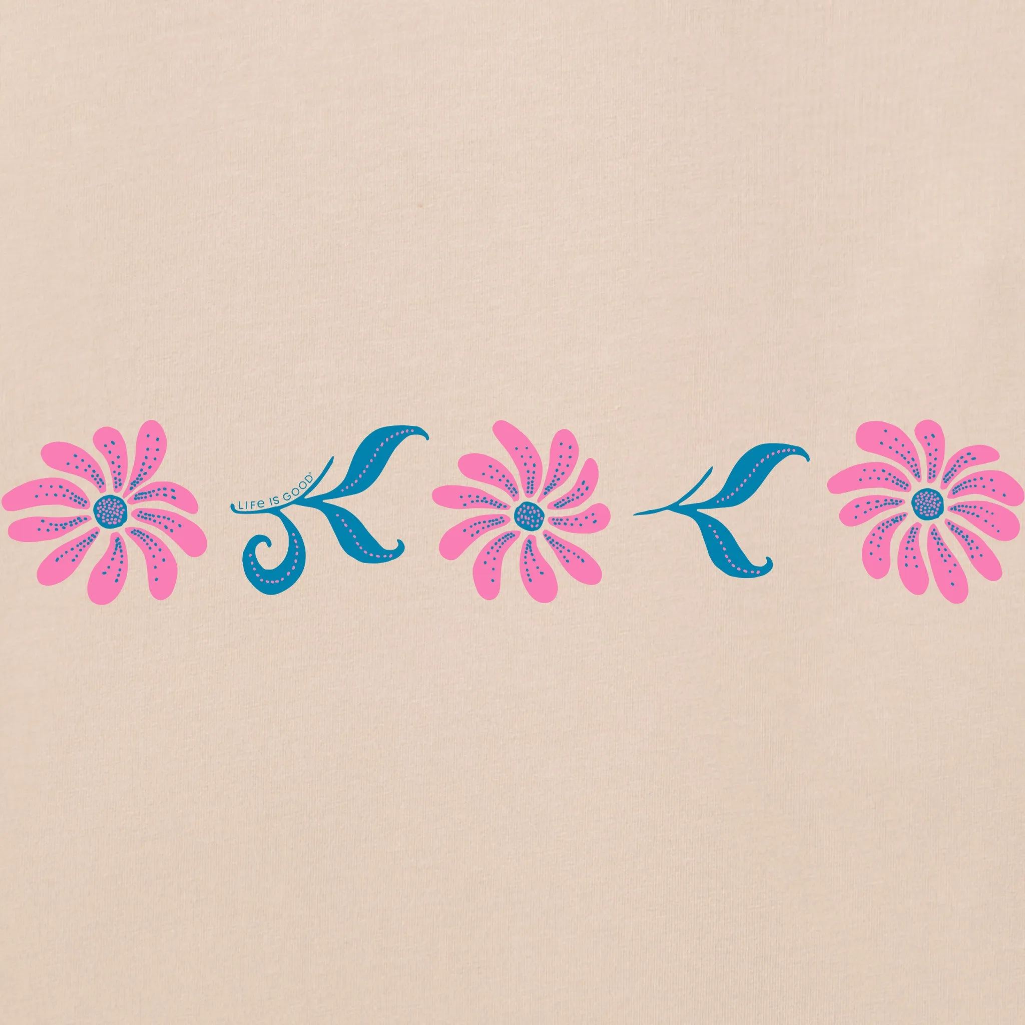 Women's Folk Daisies Long Sleeve Crusher Tee sold by Life is Good product image thumbnail 2