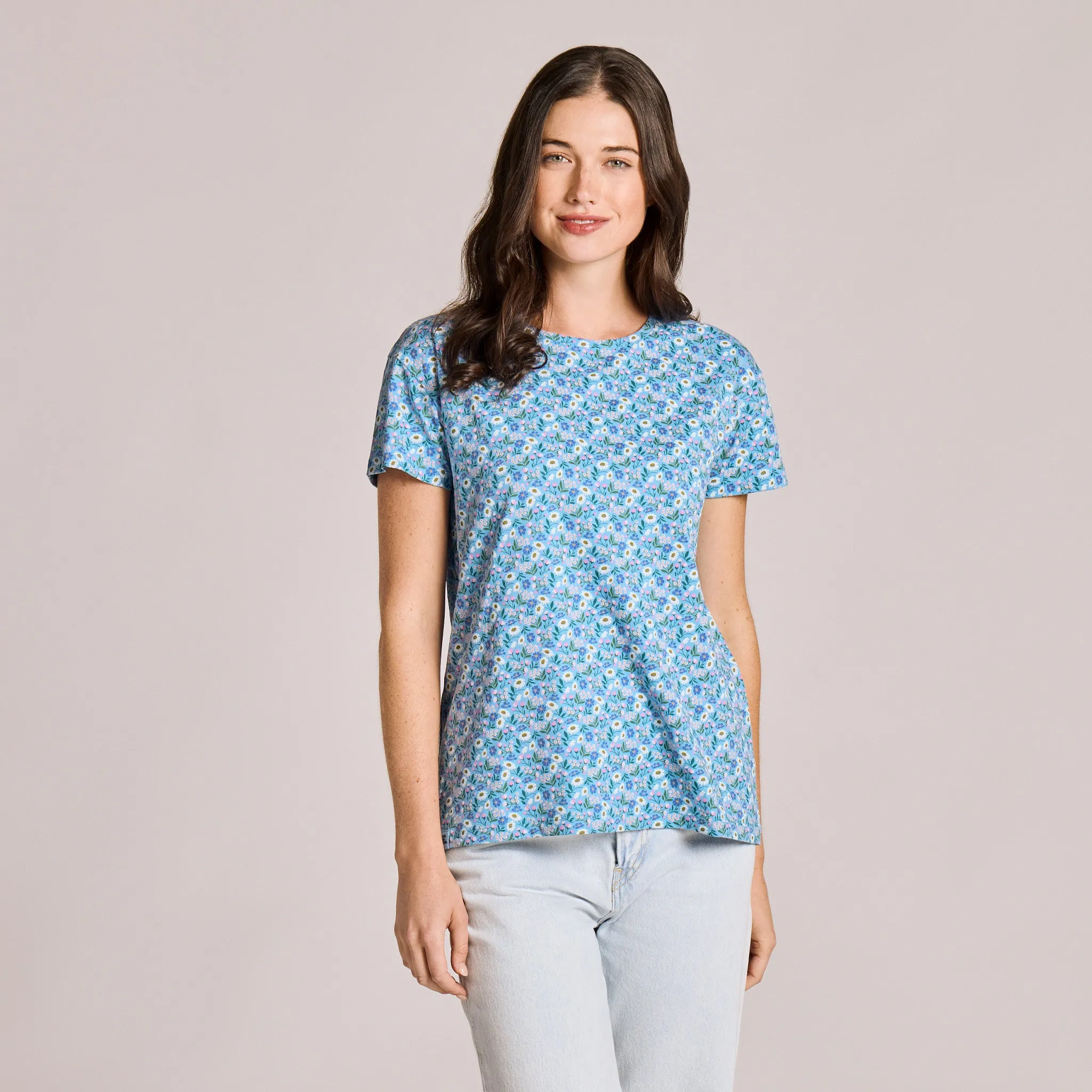 Women's Playful Posey Pattern Crusher-LITE Easy Tee sold by Life is Good