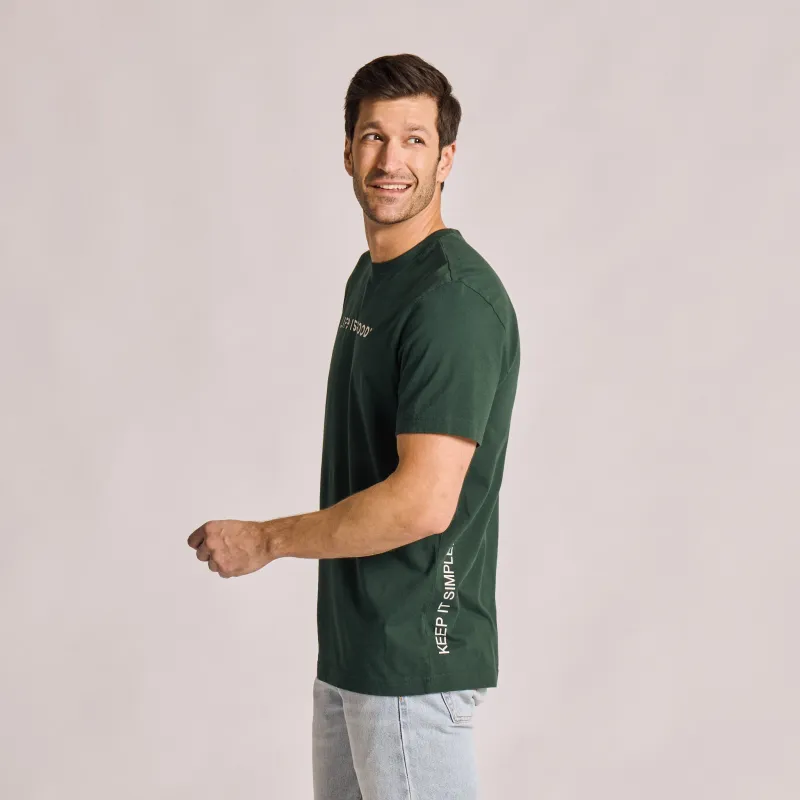 Men's Keep it Simple Vertical Short Sleeve Crusher-LITE Tee sold by Life is Good