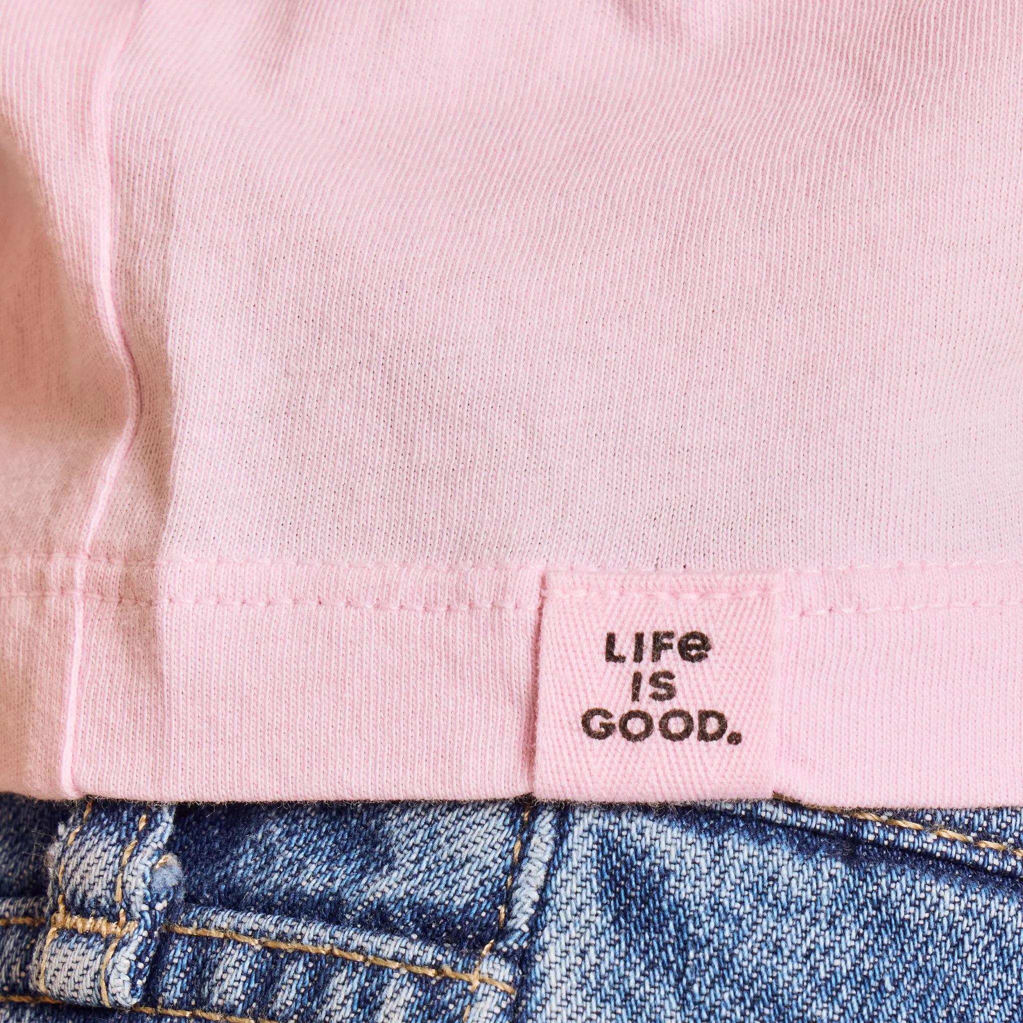 Women's Wildly Grateful Heart Crusher-LITE Shrunken Ringer Tee sold by Life is Good product image thumbnail 4