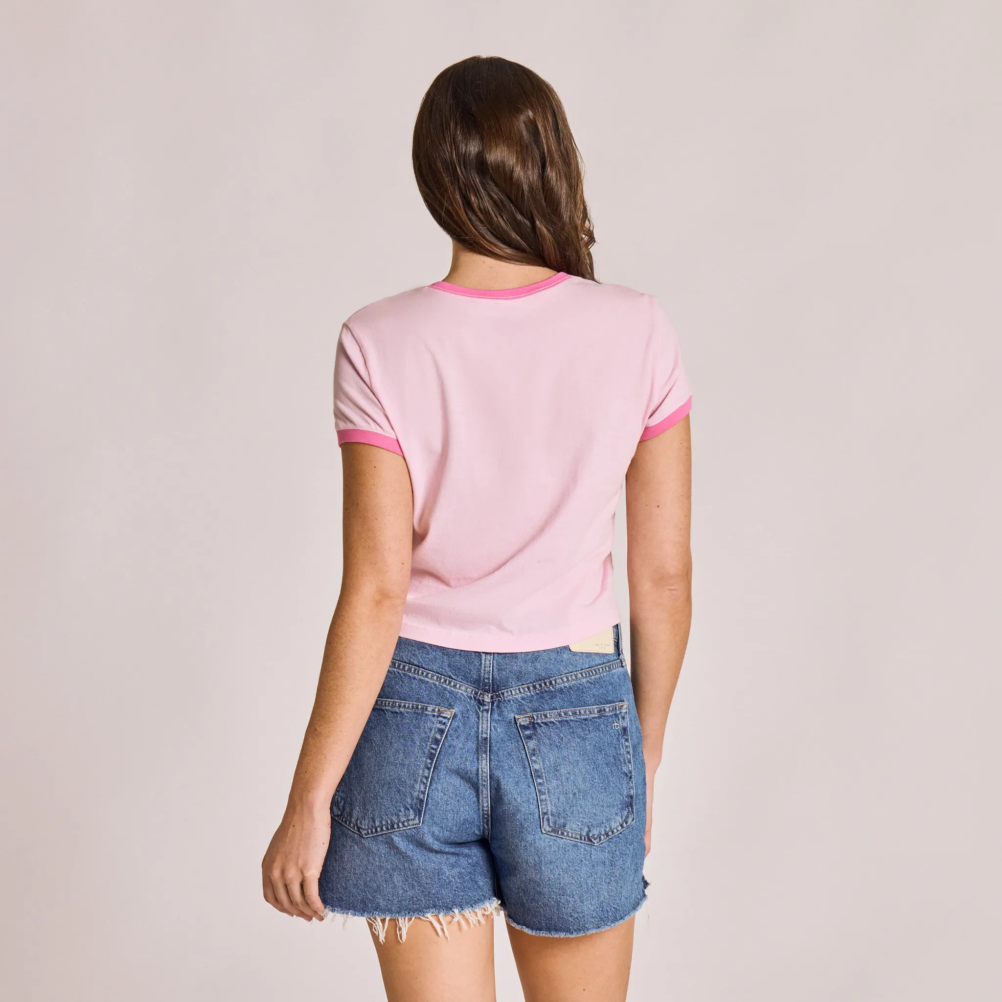 Women's Wildly Grateful Heart Crusher-LITE Shrunken Ringer Tee sold by Life is Good product image thumbnail 3