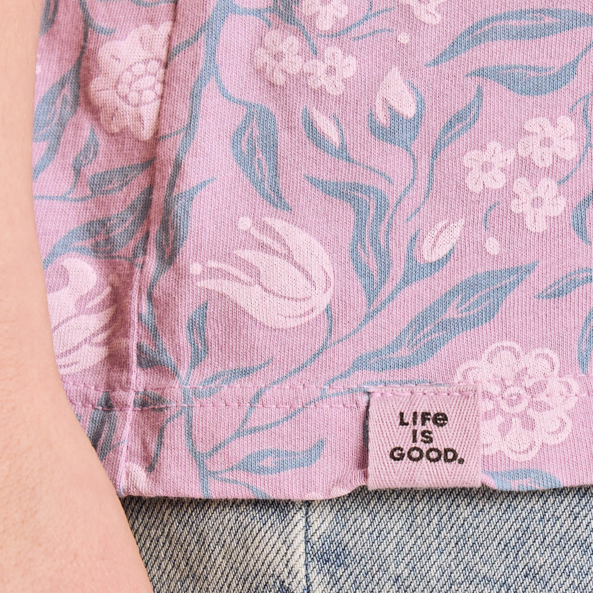 Women's Spring Floral Pattern Crusher-LITE Easy Vee sold by Life is Good product image thumbnail 4