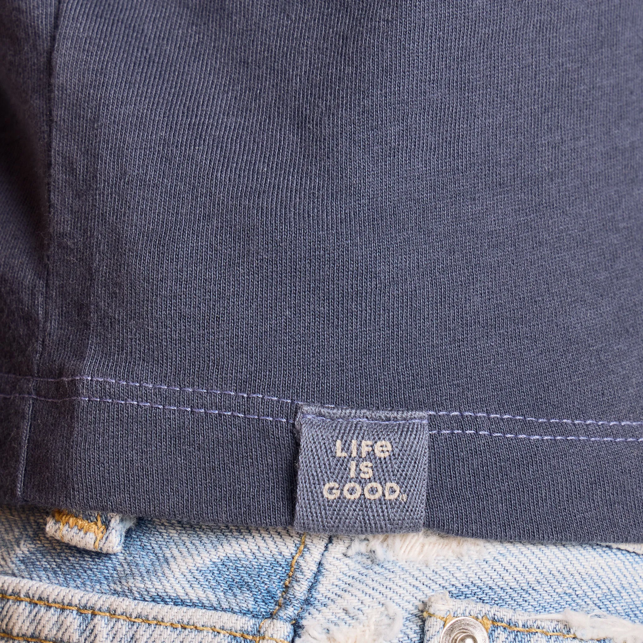 Women's Sunny Days Ahead Sun Crusher-LITE Shrunken Ringer Tee sold by Life is Good product image thumbnail 4