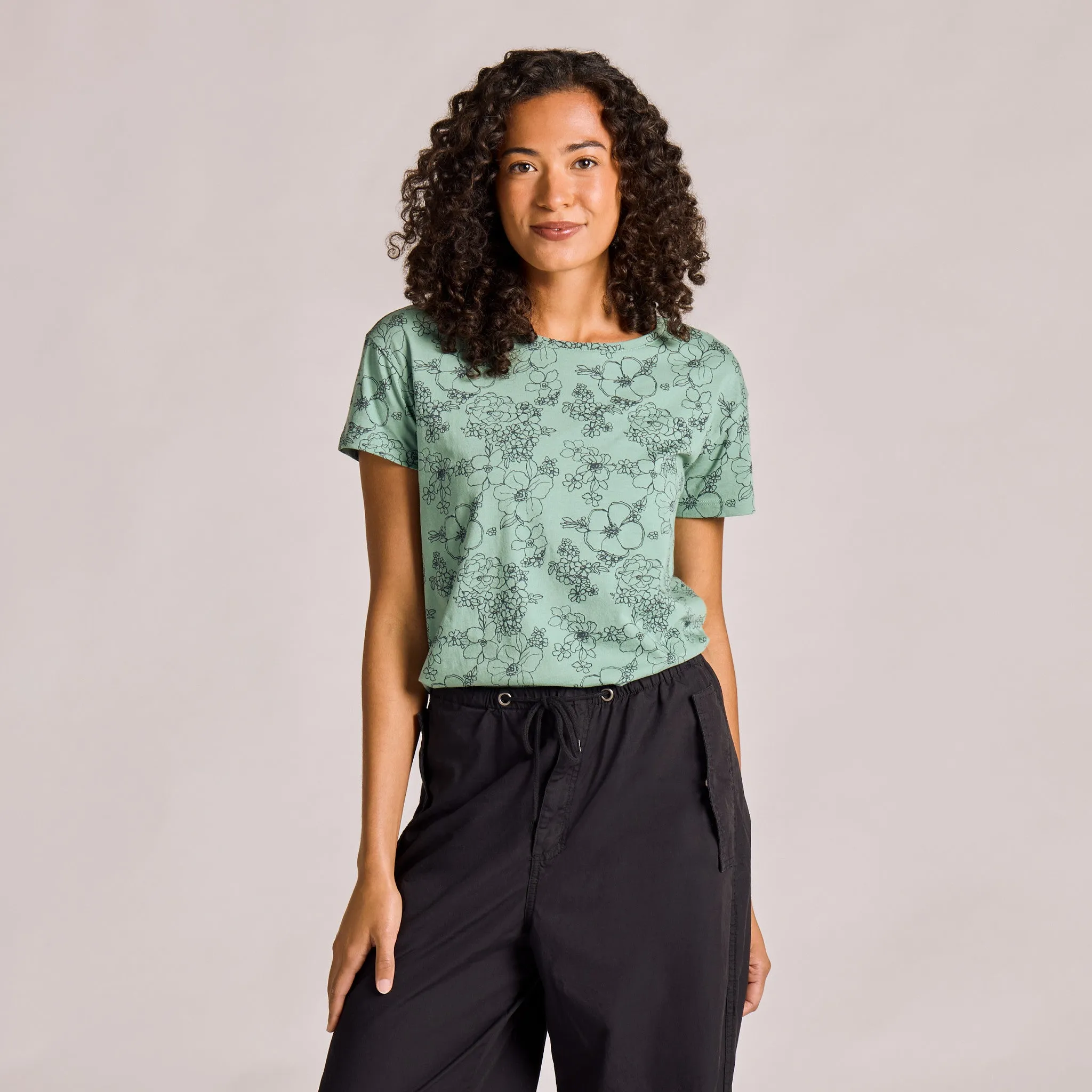Women's Floral Garden Pattern Crusher-LITE Easy Tee sold by Life is Good