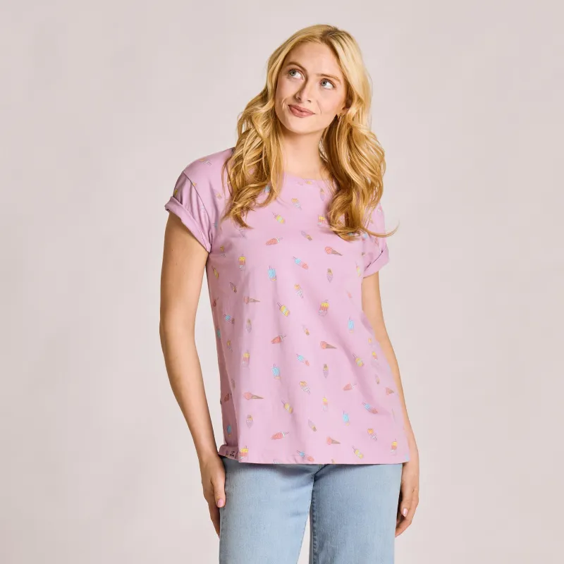 Women's Summer Treat Pattern Crusher-LITE Easy Tee sold by Life is Good