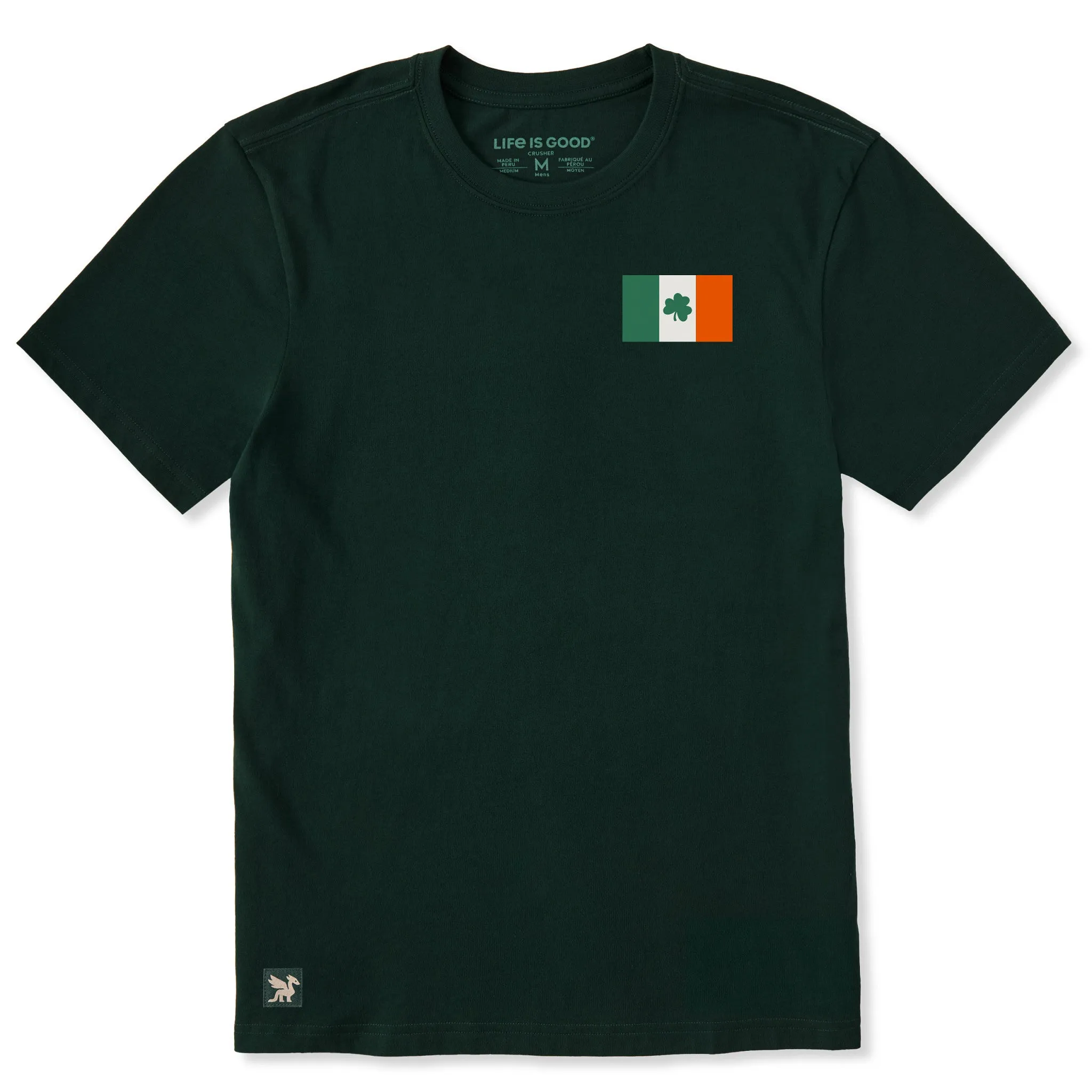 Men's Lil Irish Flag Short Sleeve Crusher Tee sold by Life is Good