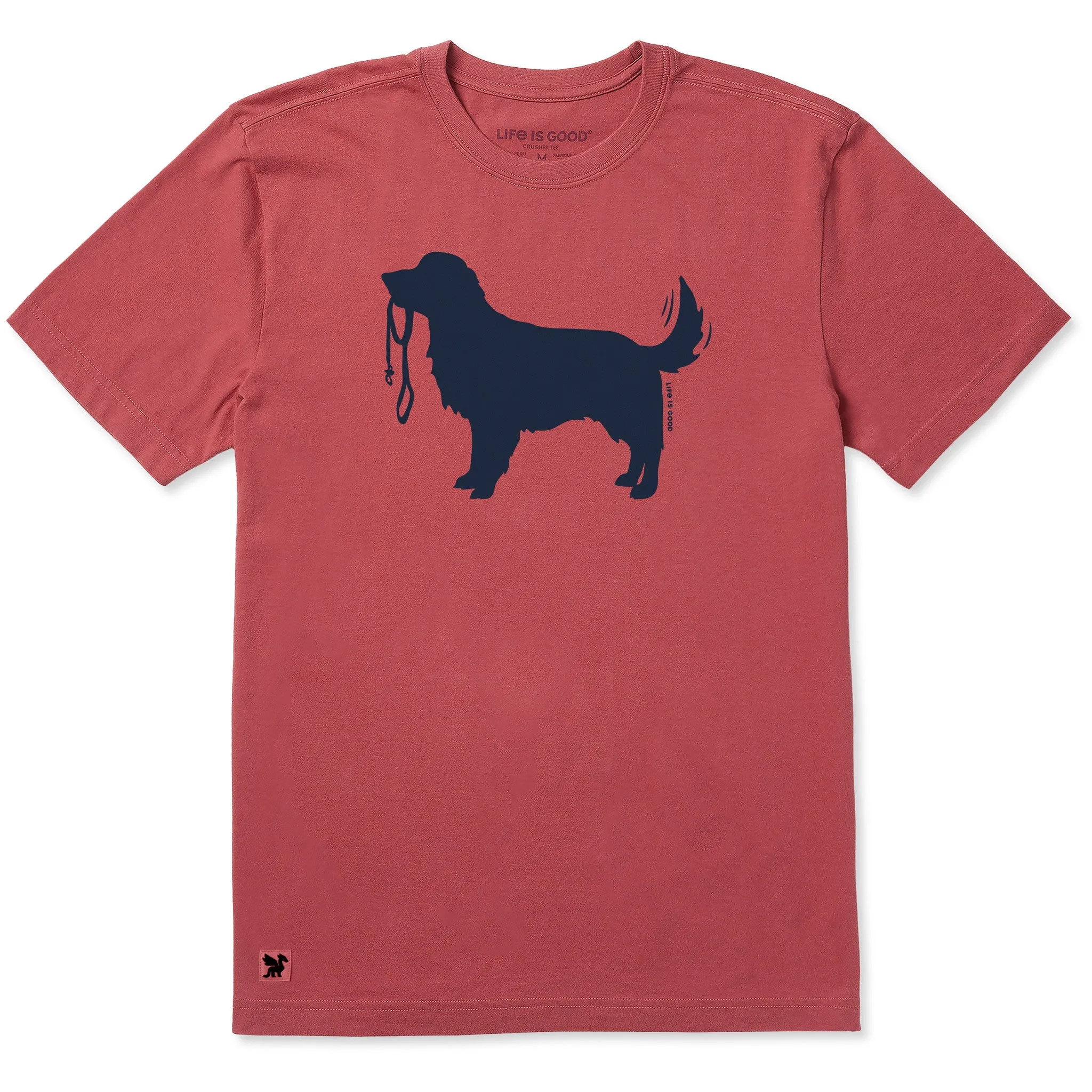Men's Golden Leash Short Sleeve Crusher Tee sold by Life is Good