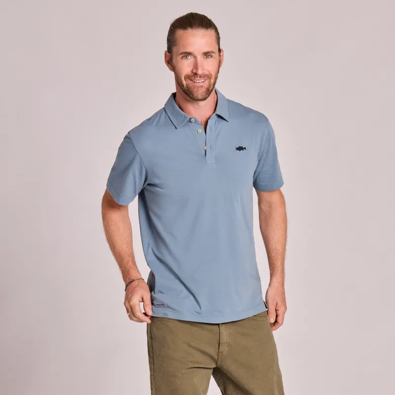 Men's Bert's Bass Short Sleeve Crusher-LITE Polo made by Life is Good