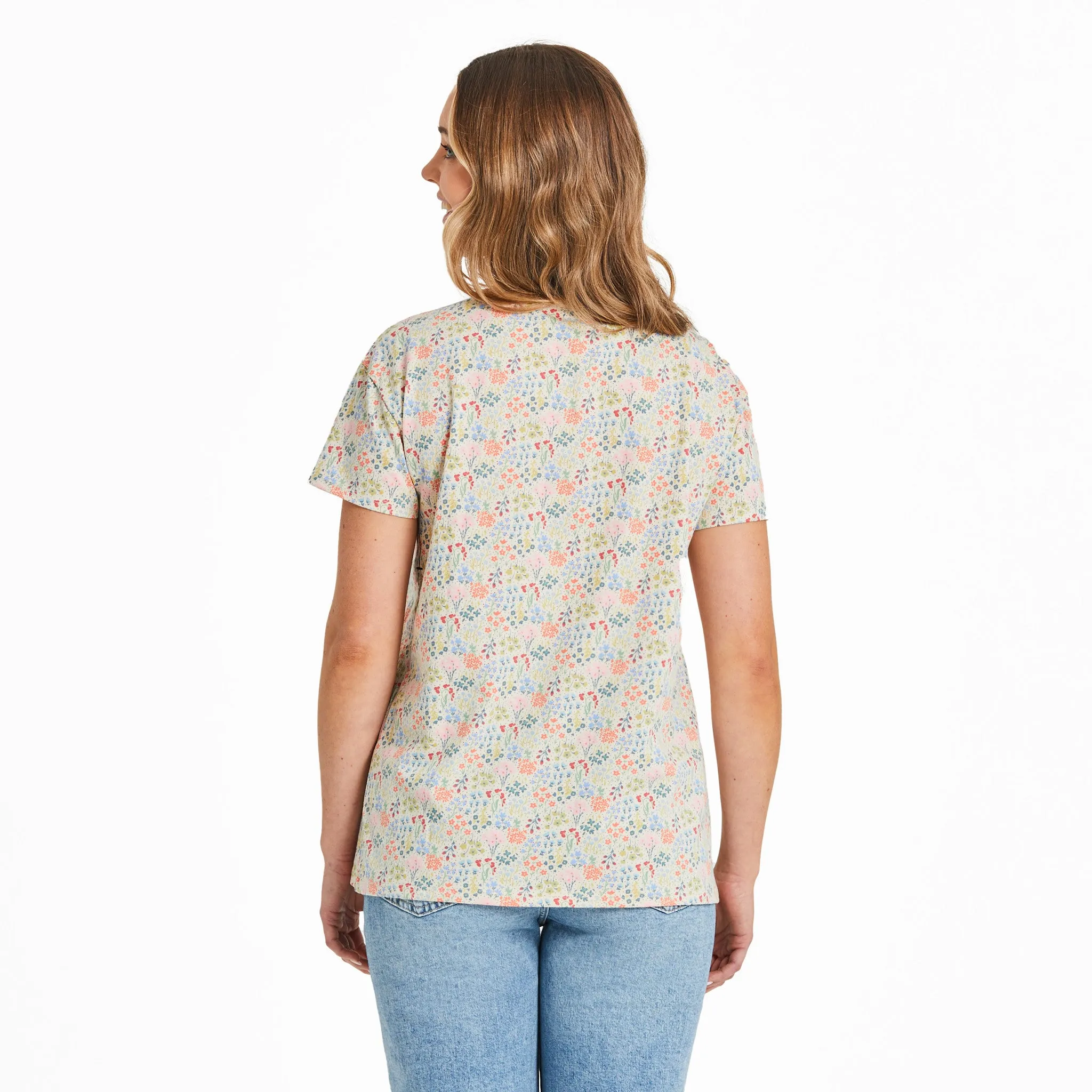 Women's Bouquet Garden Pattern Crusher-LITE Easy Tee sold by Life is Good product image thumbnail 3