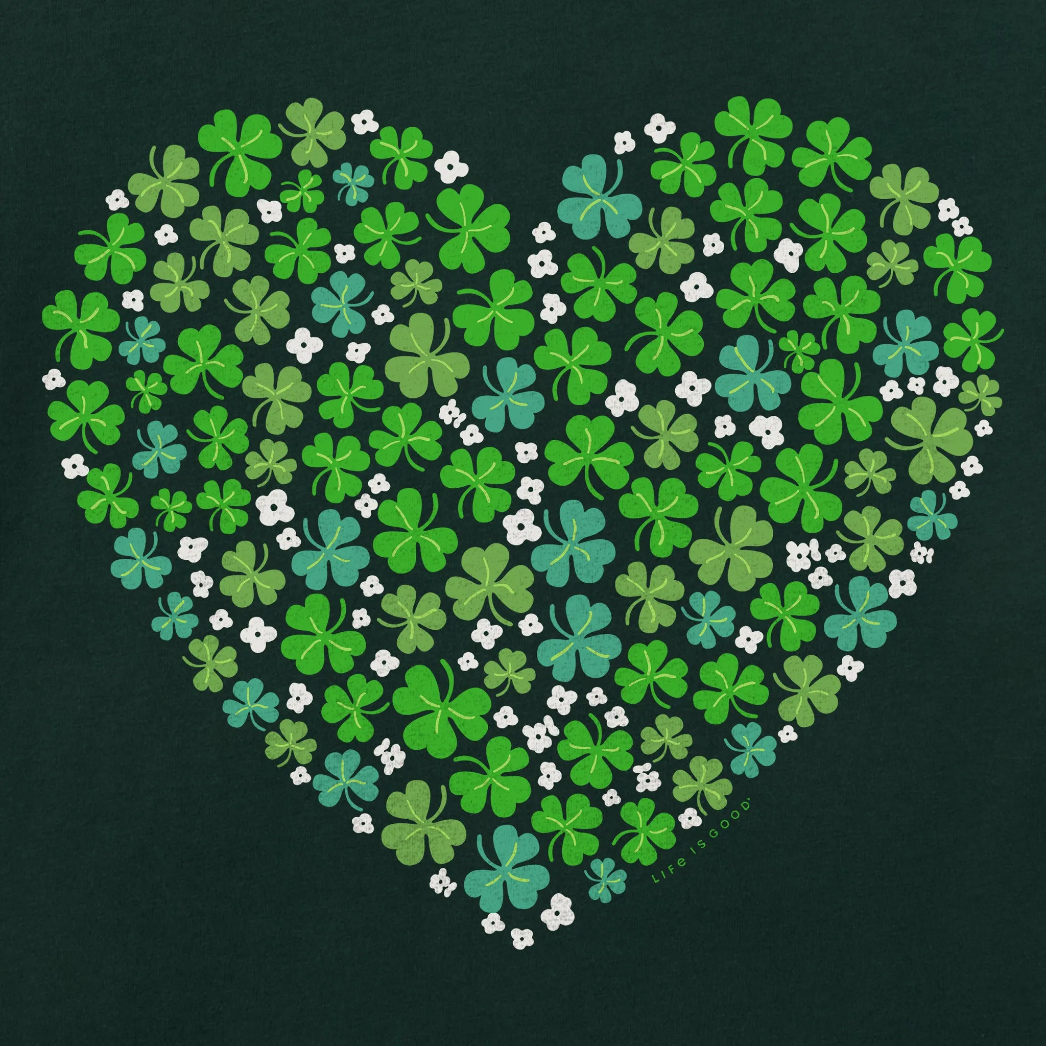 Women's A Shamrock Heart Short Sleeve Crusher Boxy Tee sold by Life is Good product image thumbnail 2