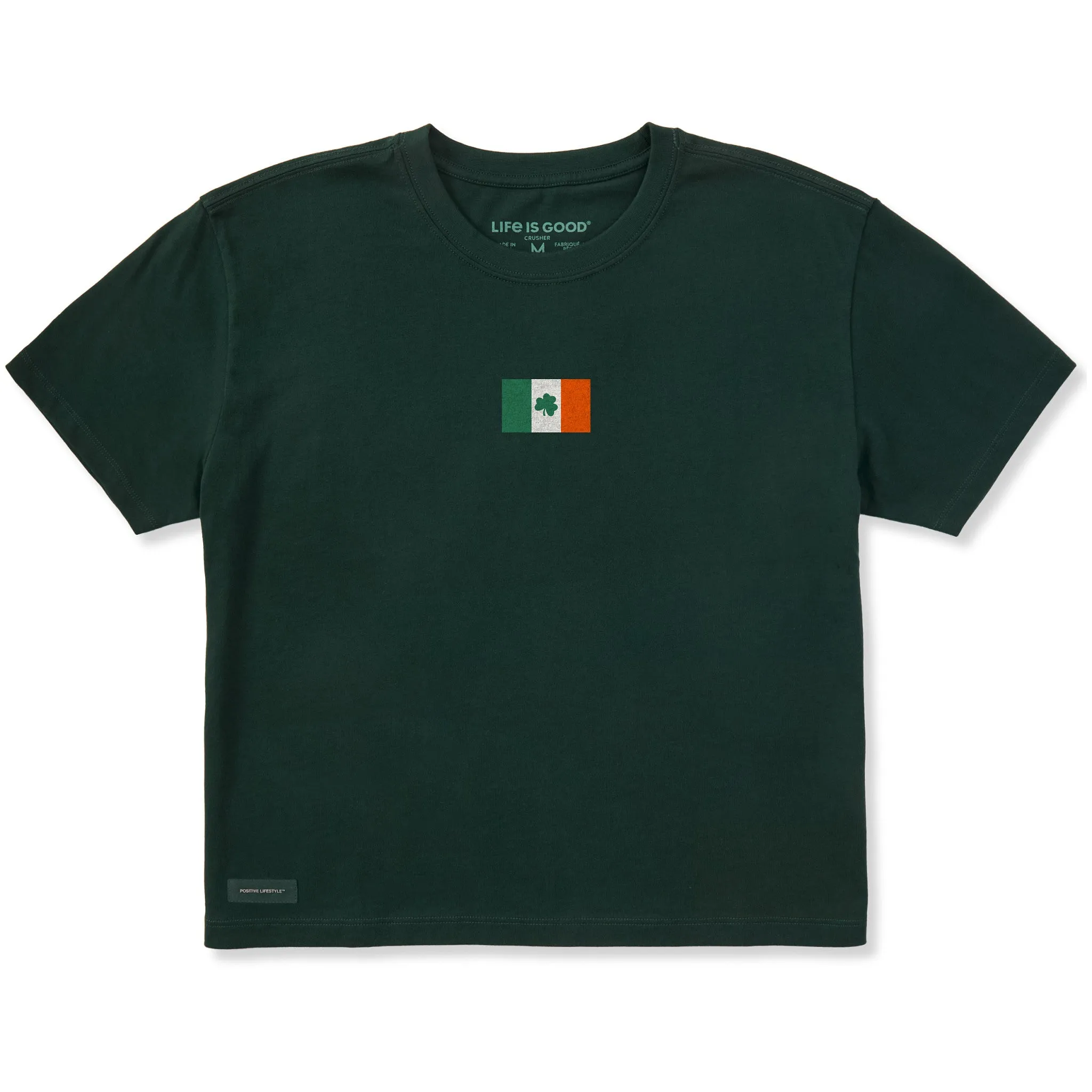 Women's Lil Irish Flag Short Sleeve Crusher Boxy Tee sold by Life is Good