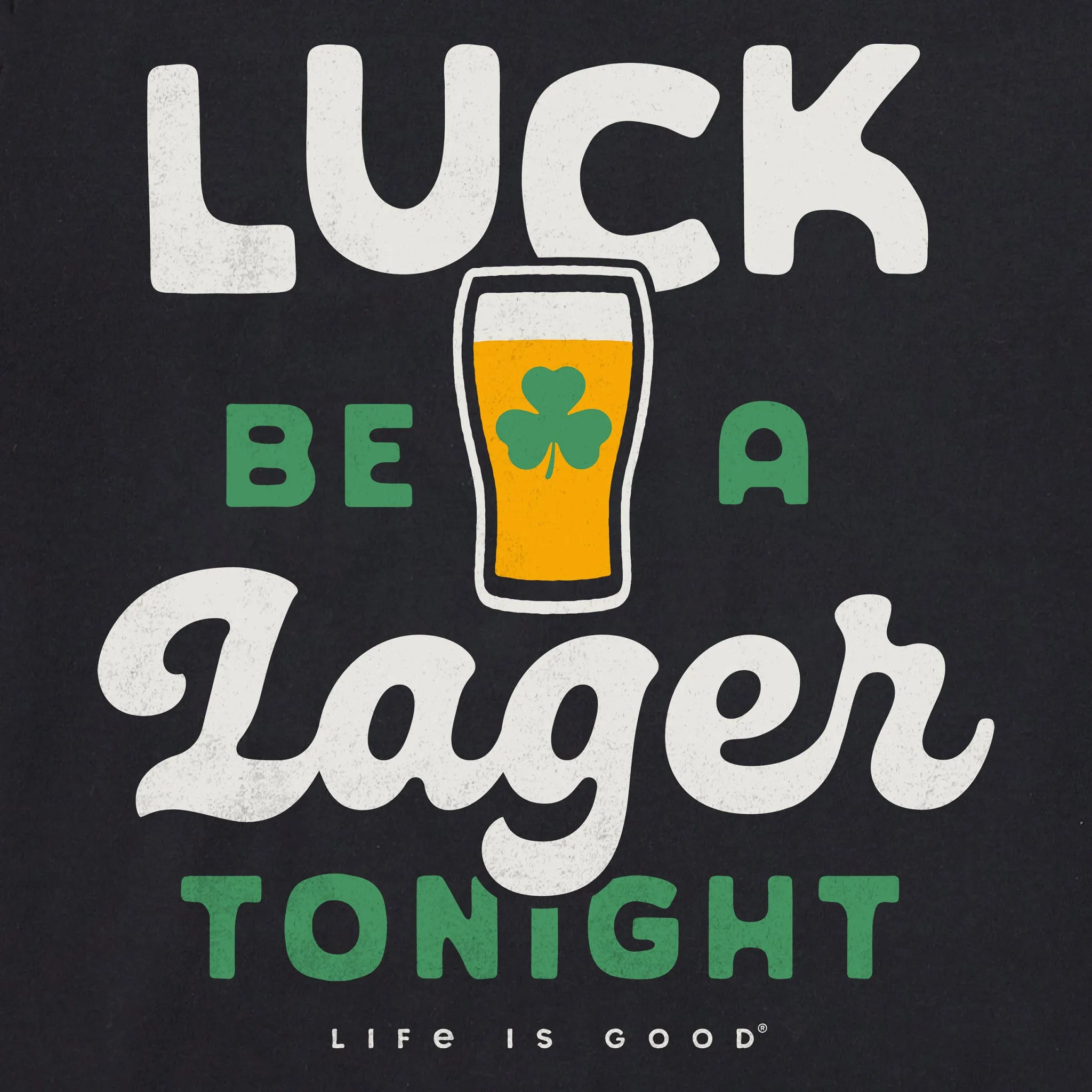 Women's Luck be a Lager Tonight Short Sleeve Crusher Tee sold by Life is Good product image thumbnail 2