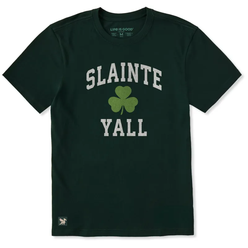 Men's Slainte Yall Arch Short Sleeve Crusher Tee sold by Life is Good