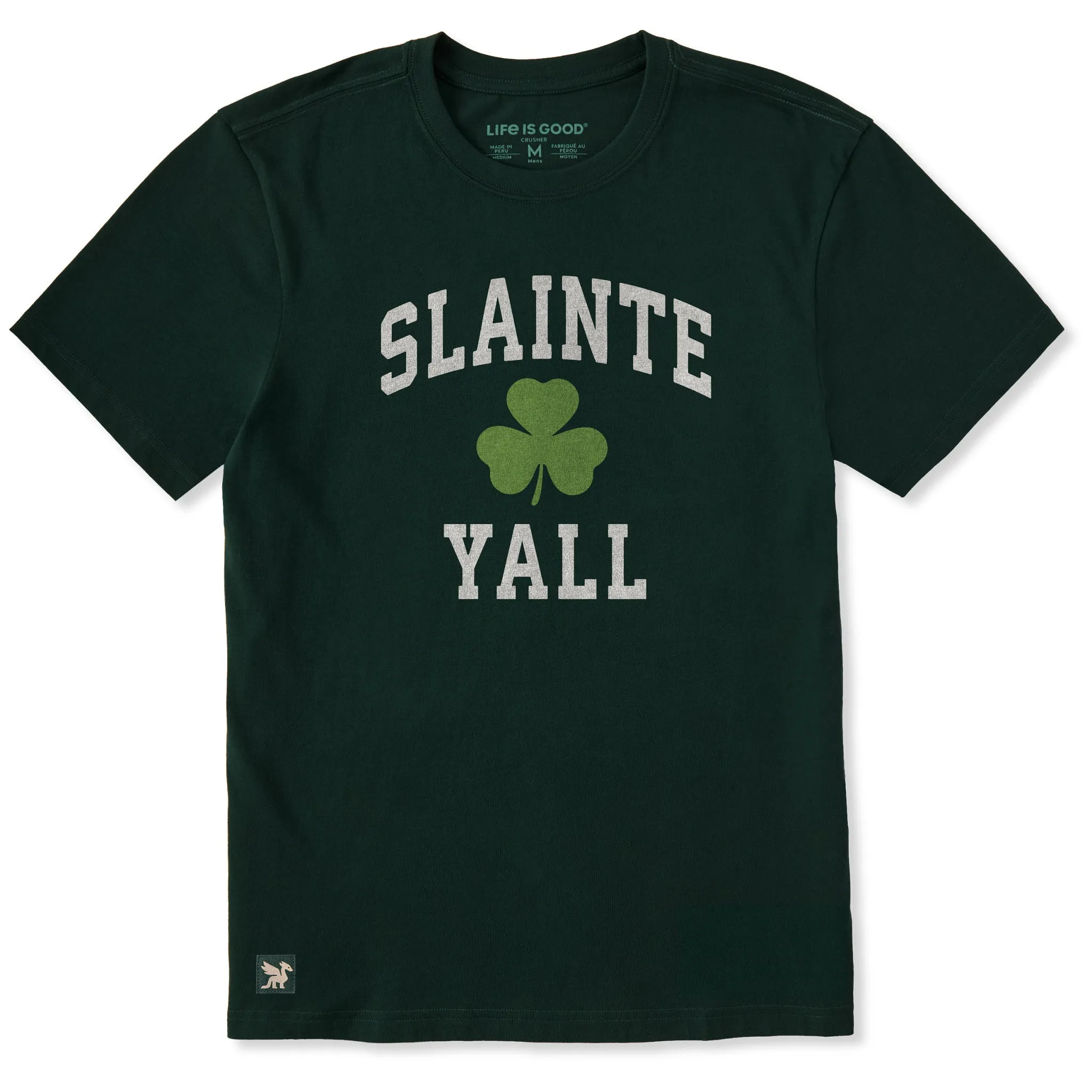 Men's Slainte Yall Arch Short Sleeve Crusher Tee sold by Life is Good