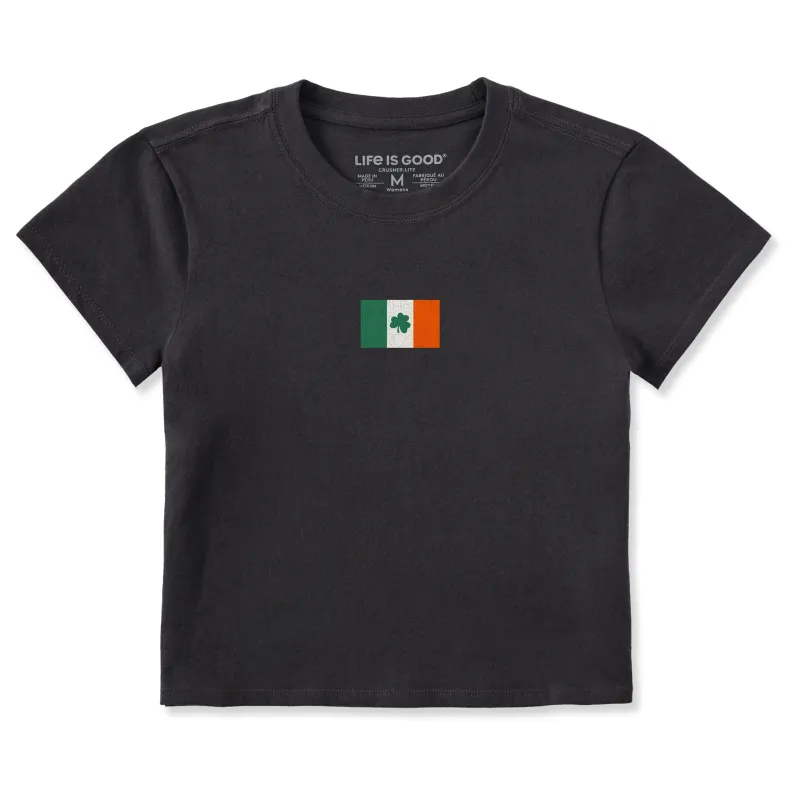 Women's Lil Irish Flag Crusher-LITE Shrunken Tee sold by Life is Good