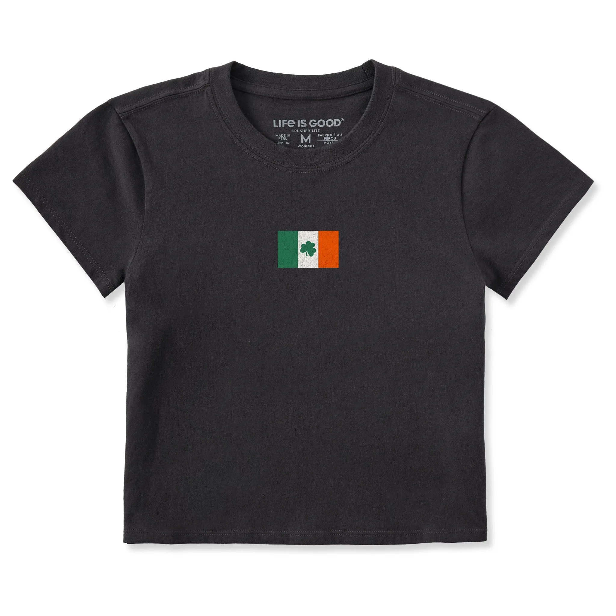 Women's Lil Irish Flag Crusher-LITE Shrunken Tee sold by Life is Good