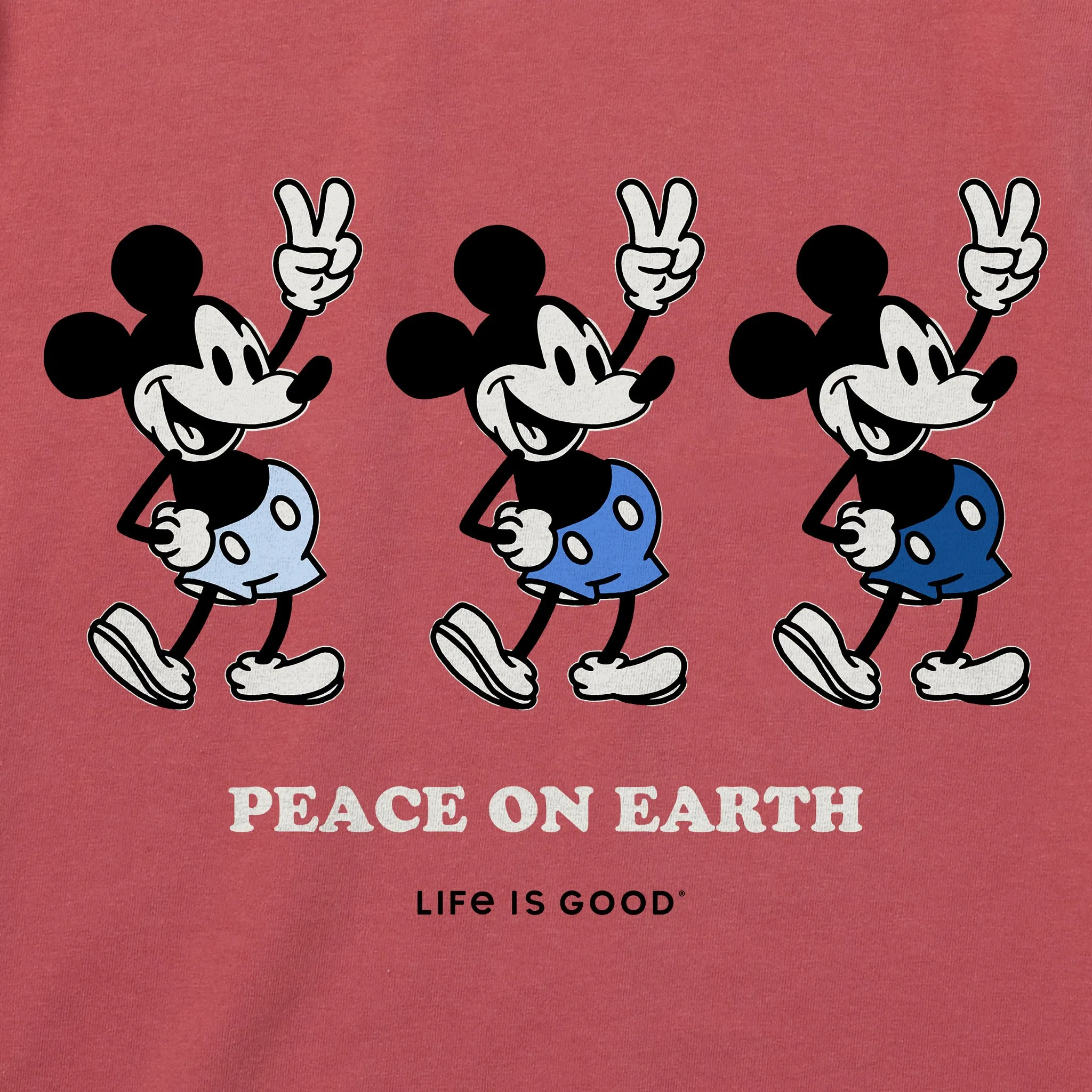 Women's Peace on Earth Willie's Short Sleeve Crusher Vee sold by Life is Good product image thumbnail 2