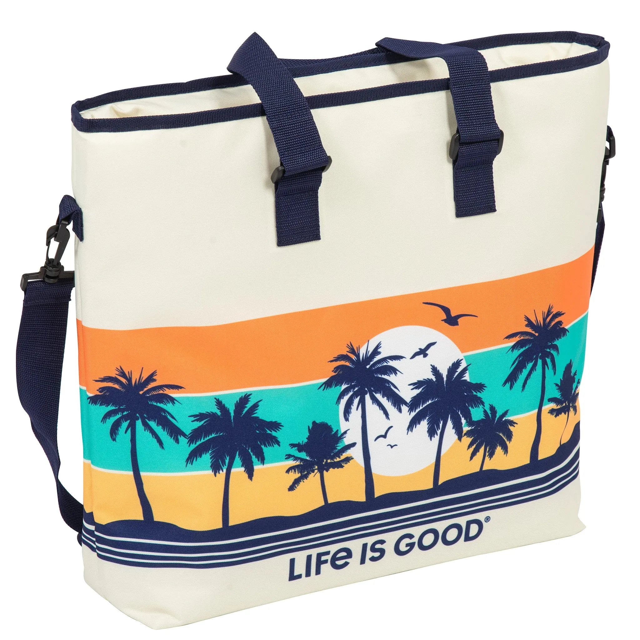 Palm Trees 36-Can Cooler Tote sold by Life is Good