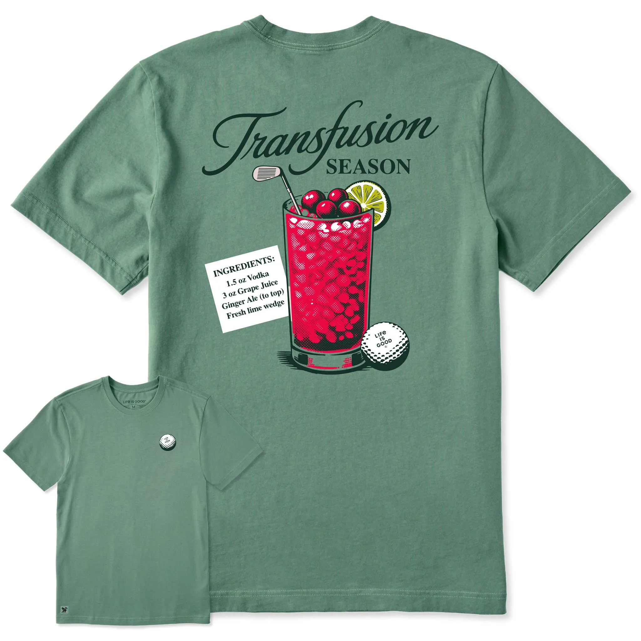 Men's Transfusion Season Short Sleeve Crusher Tee sold by Life is Good product image thumbnail 4