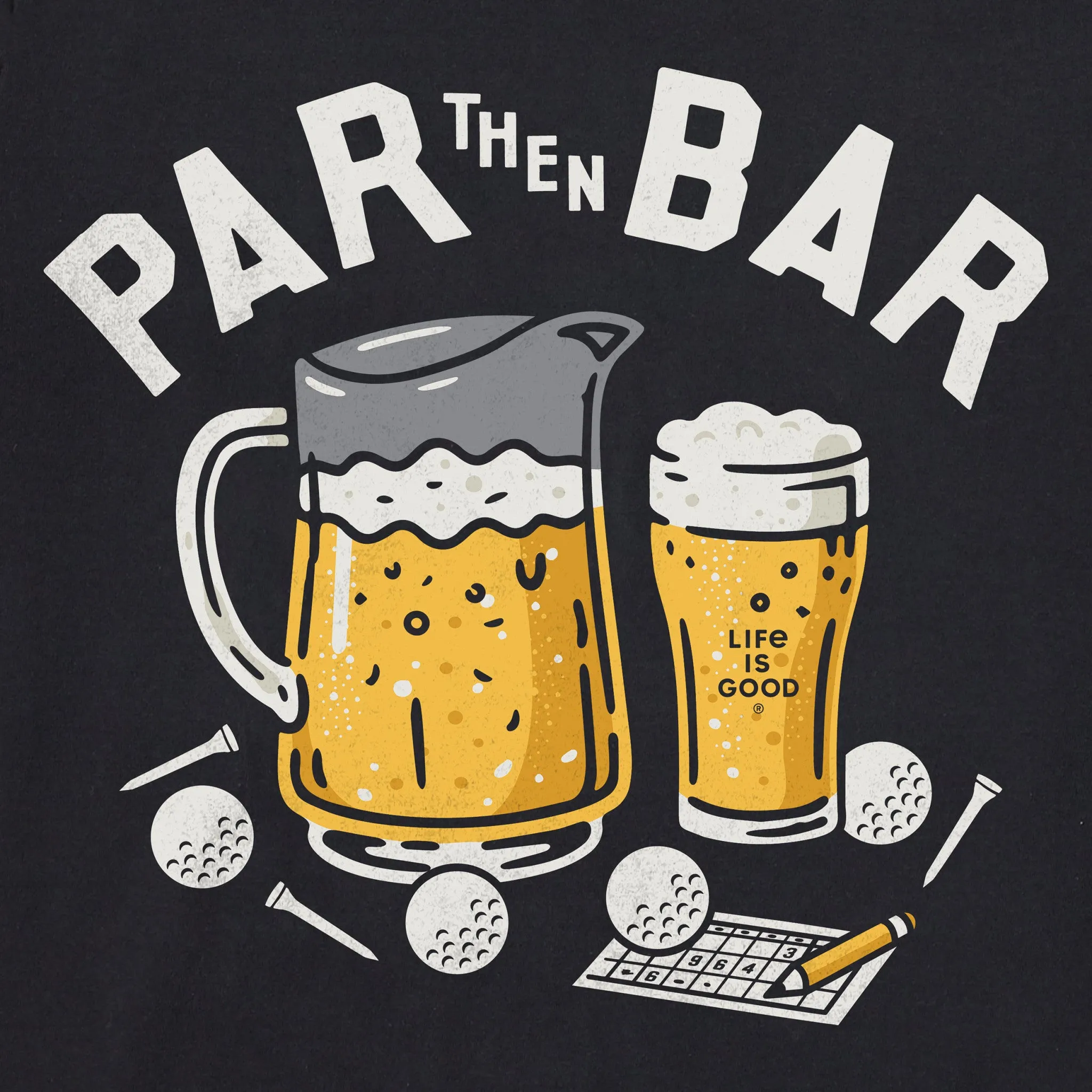 Women's Par then Bar Crusher-LITE Shrunken Tee sold by Life is Good product image thumbnail 2