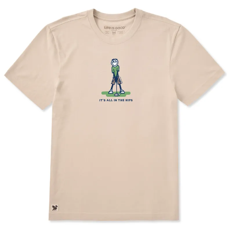 Men's It's All in the Hips Jake Short Sleeve Crusher Tee made by Life is Good