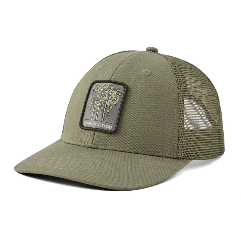 Adult Unisex Moonlight Treeline Trucker sold by Life is Good