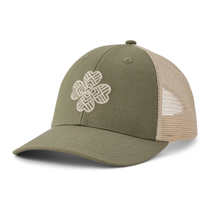 Adult Unisex Tribal Clover Trucker sold by Life is Good